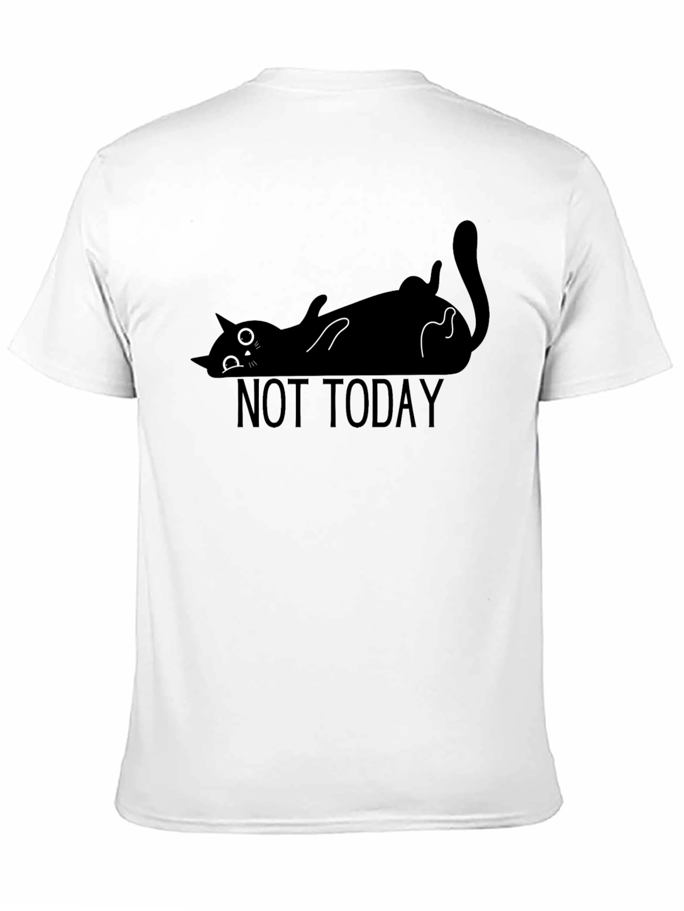Not Today Cat T-Shirt - Lazy Funny Graphic Tee