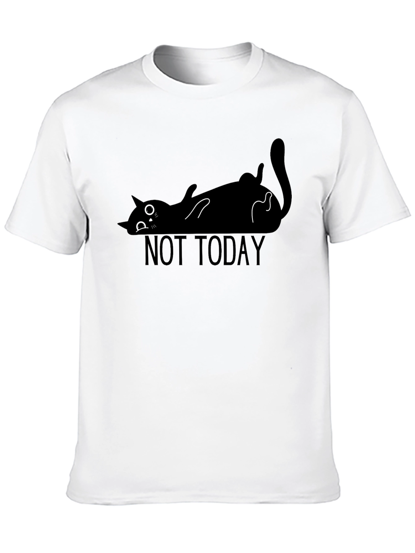 Not Today Cat T-Shirt - Lazy Funny Graphic Tee