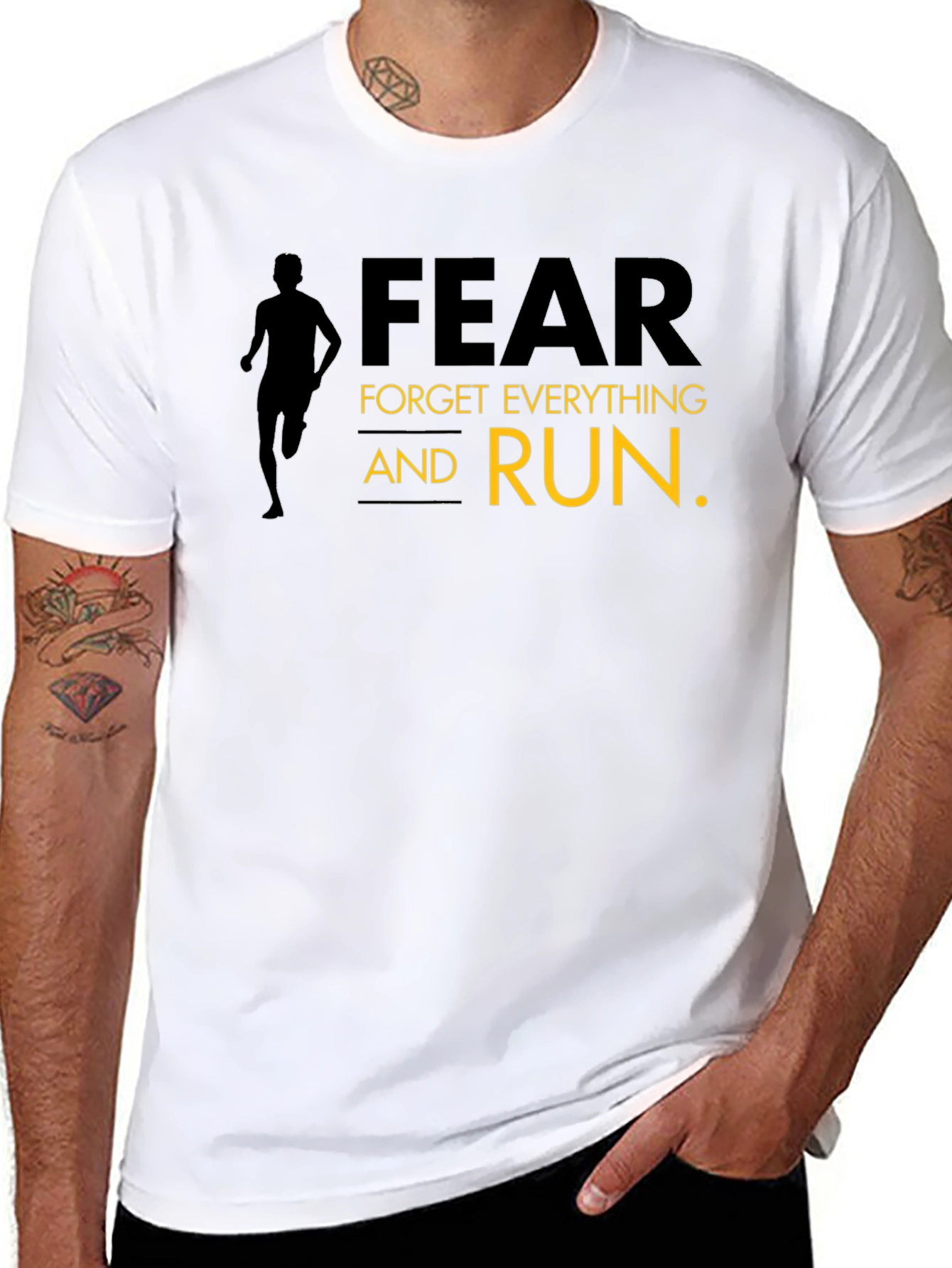 Motivational Fear Run T-Shirt