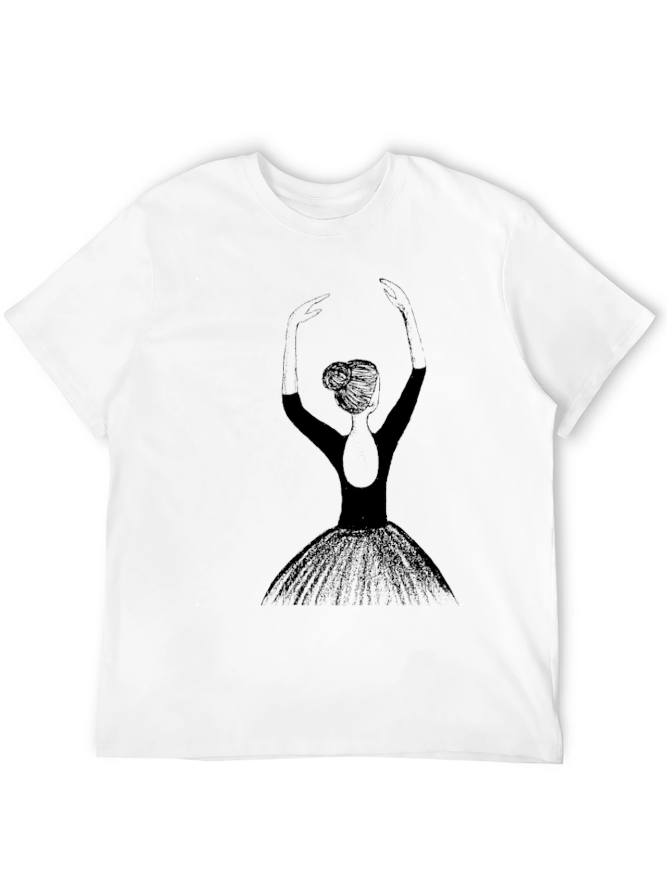 Ballerina Graphic Tee - Black