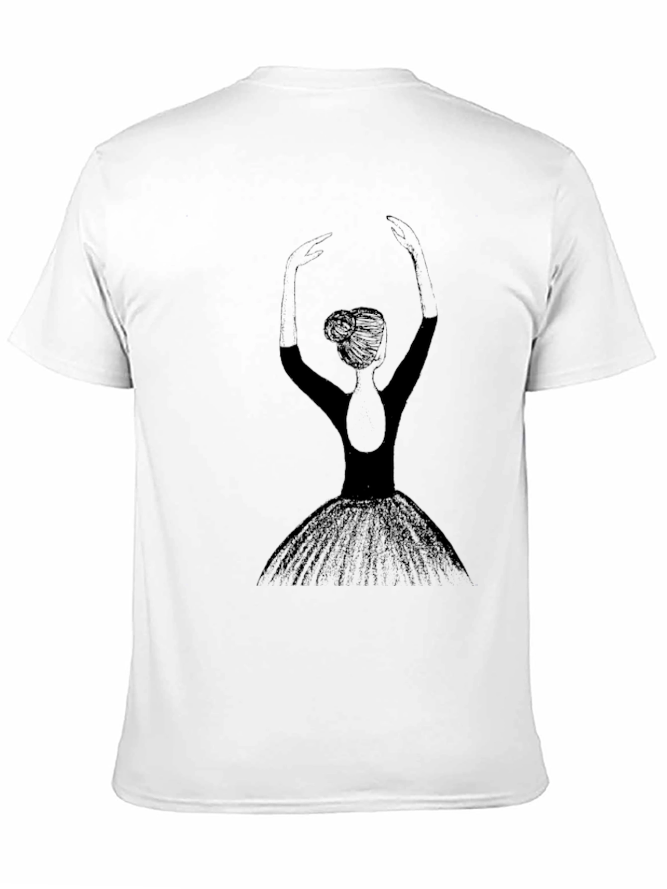 Ballerina Graphic Tee - Black