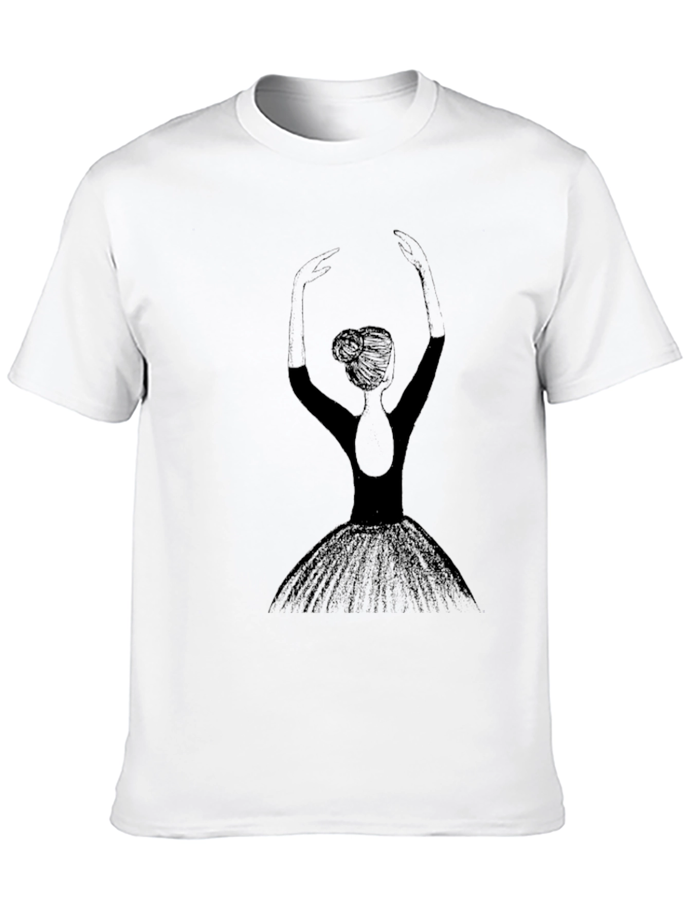 Ballerina Graphic Tee - Black