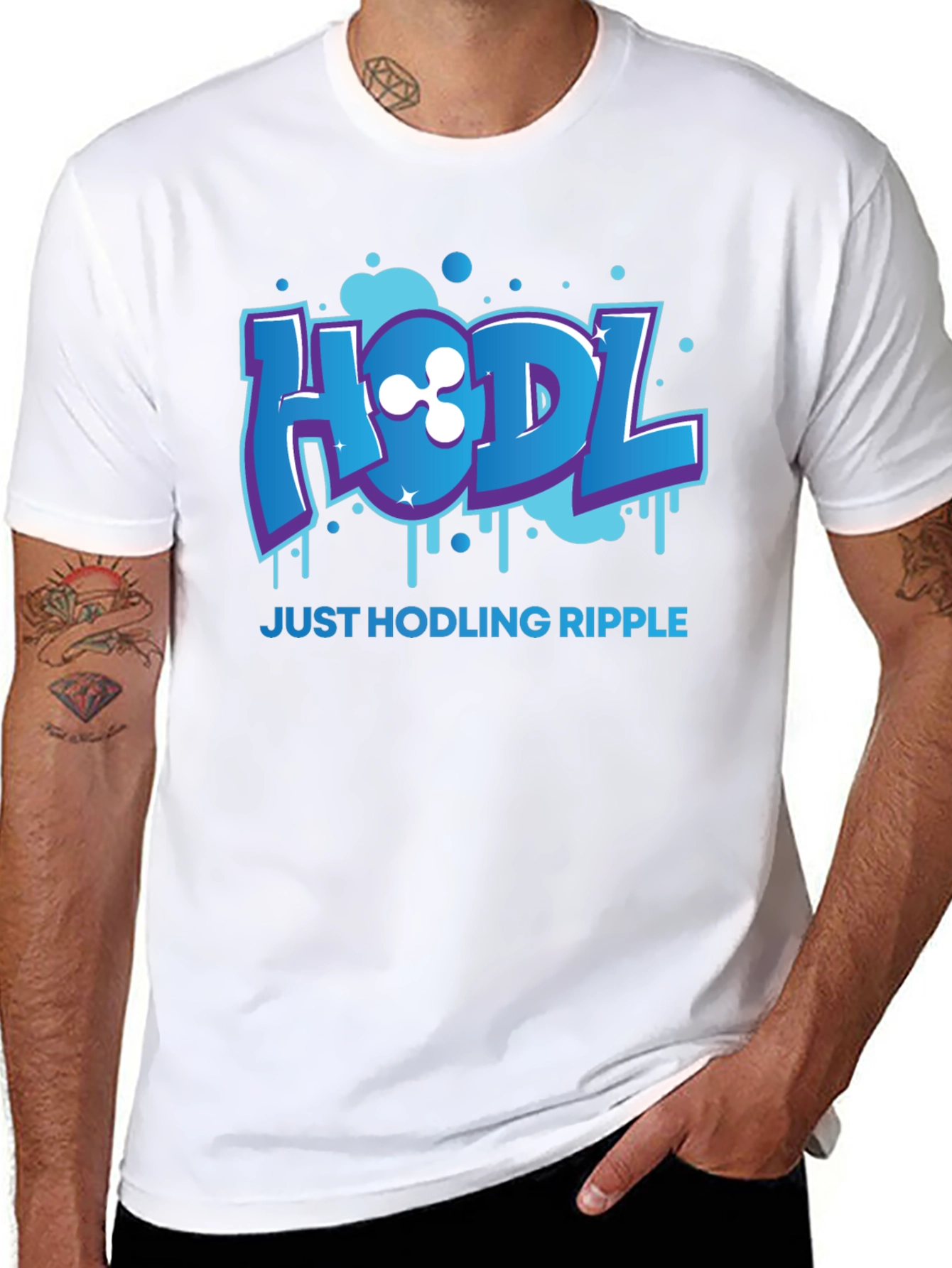 HODL Ripple Crypto Black T-Shirt