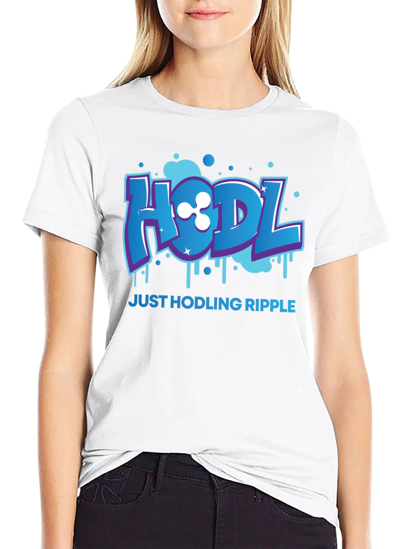 HODL Ripple Crypto Black T-Shirt