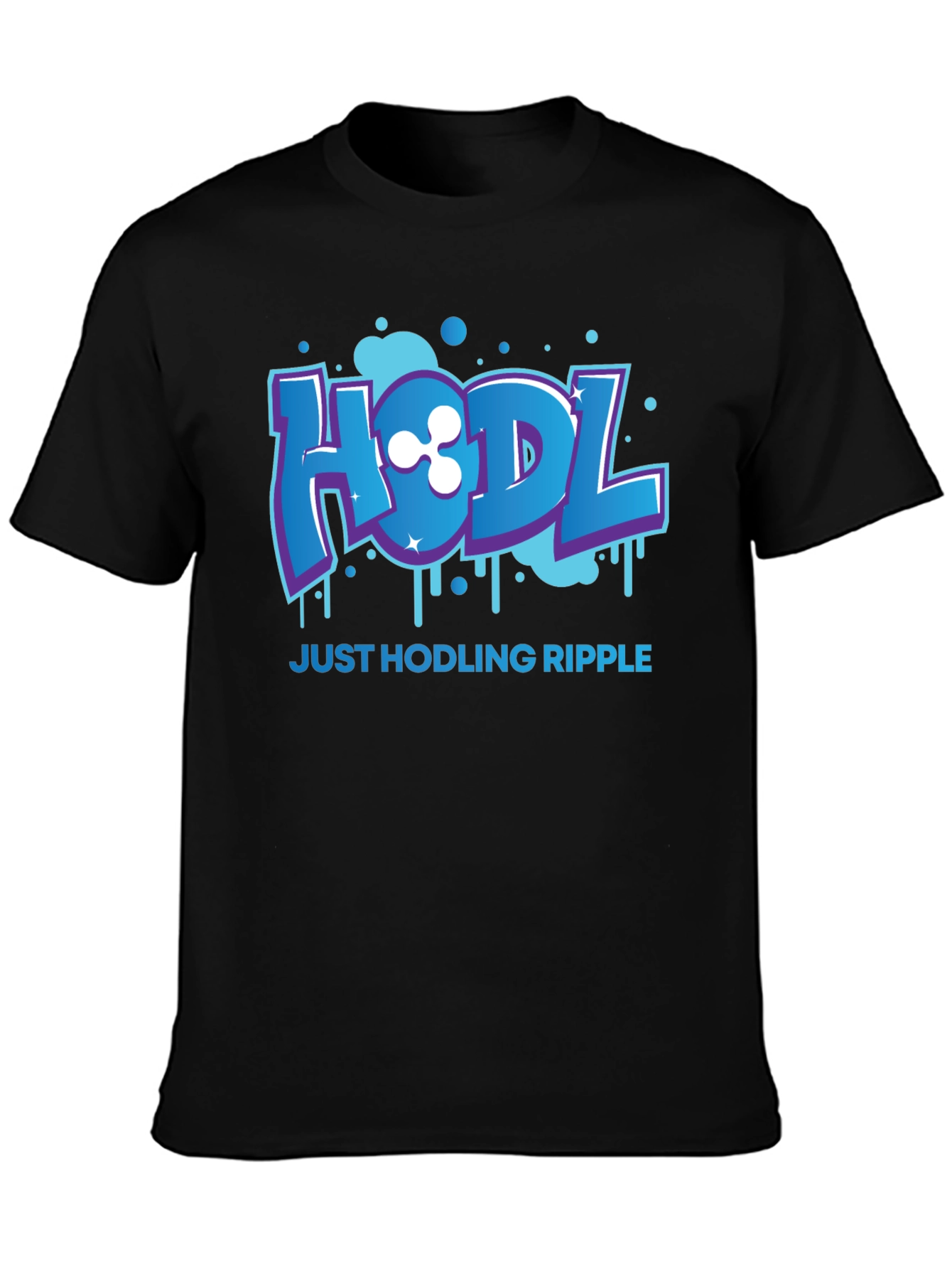 HODL Ripple Crypto Black T-Shirt