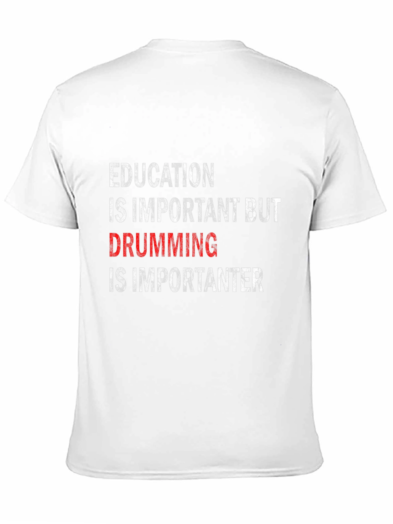 Drumming is Importanter T-Shirt - Black Cotton Tee