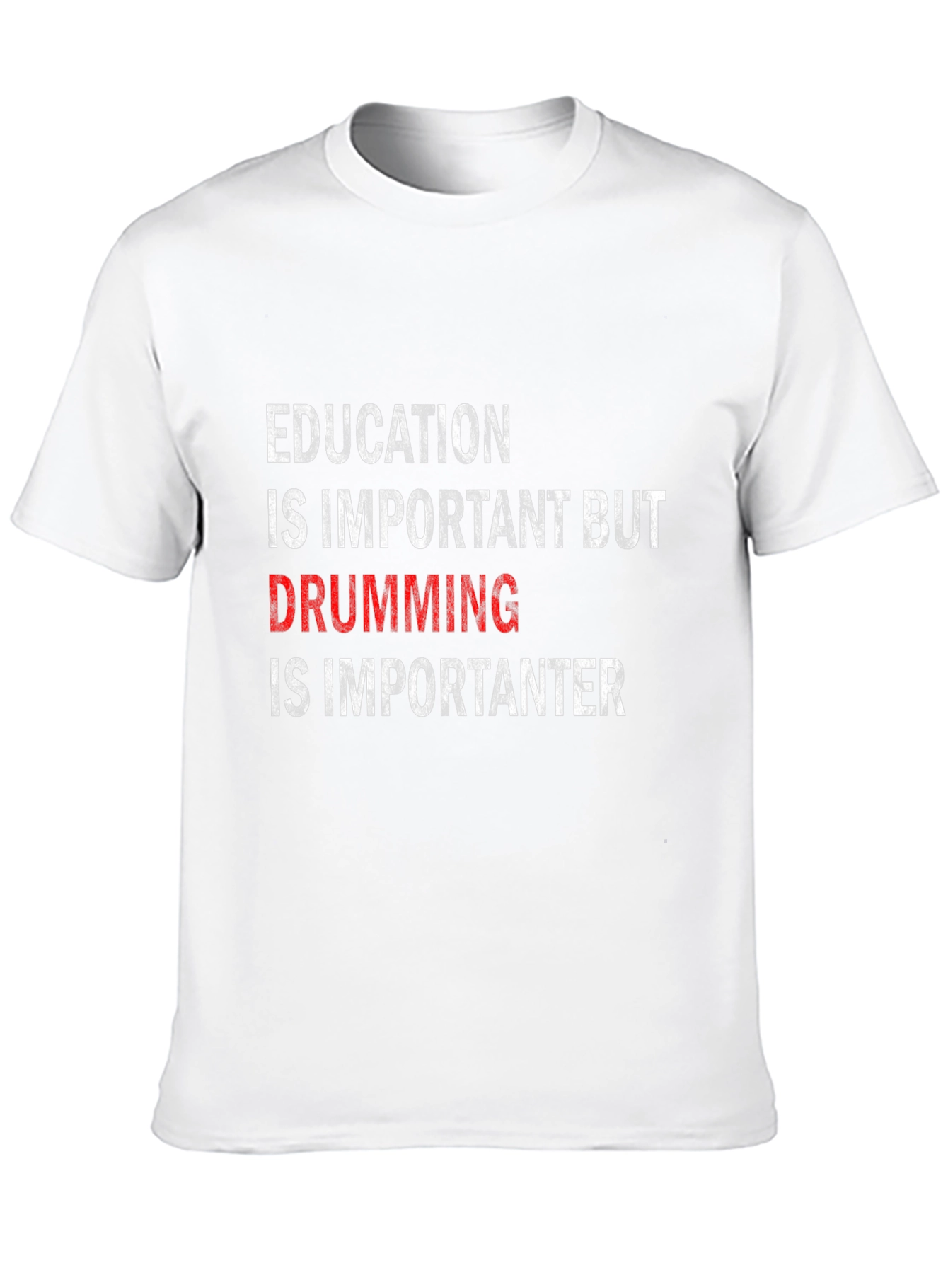 Drumming is Importanter T-Shirt - Black Cotton Tee