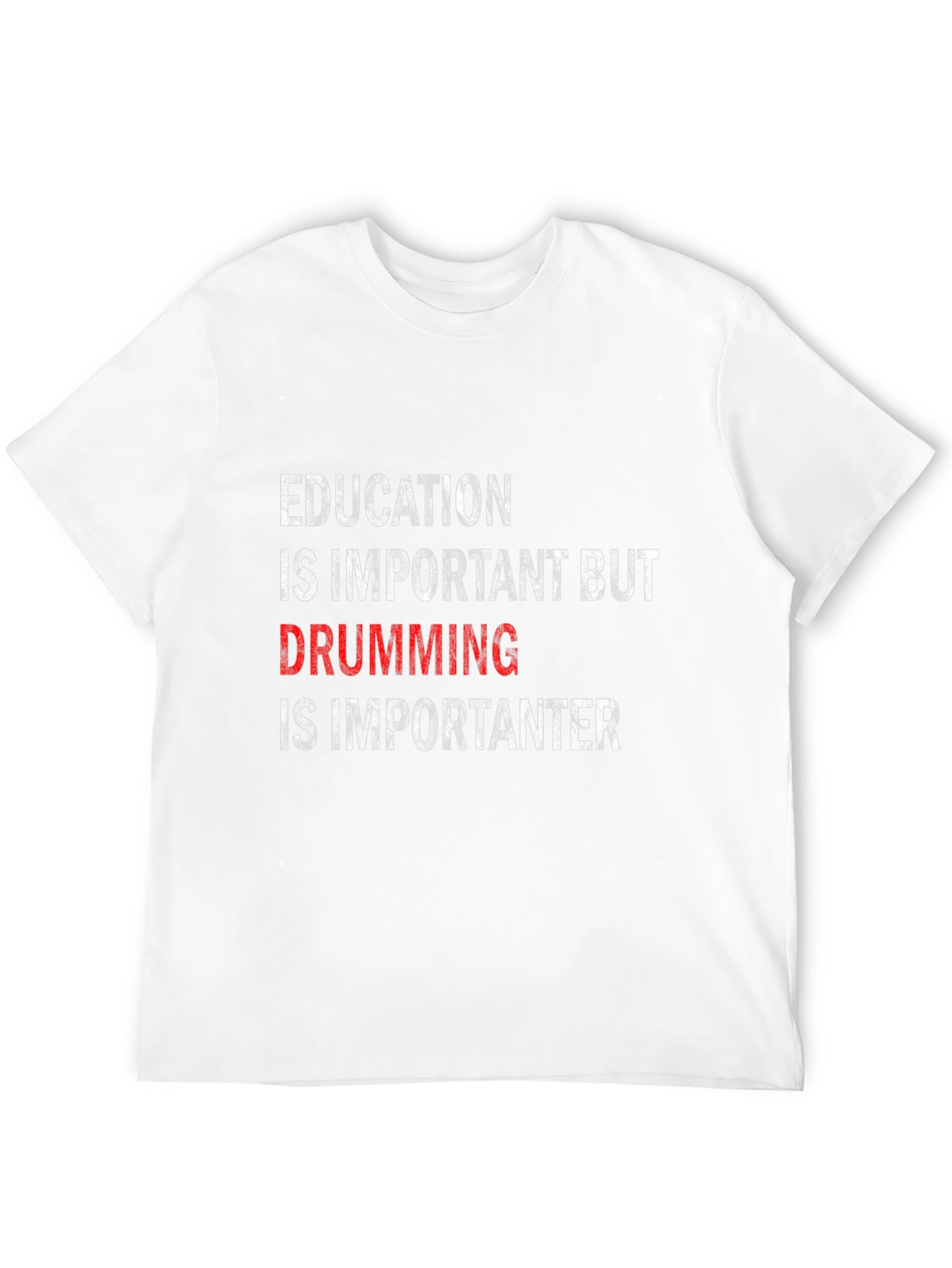 Drumming is Importanter T-Shirt - Black Cotton Tee