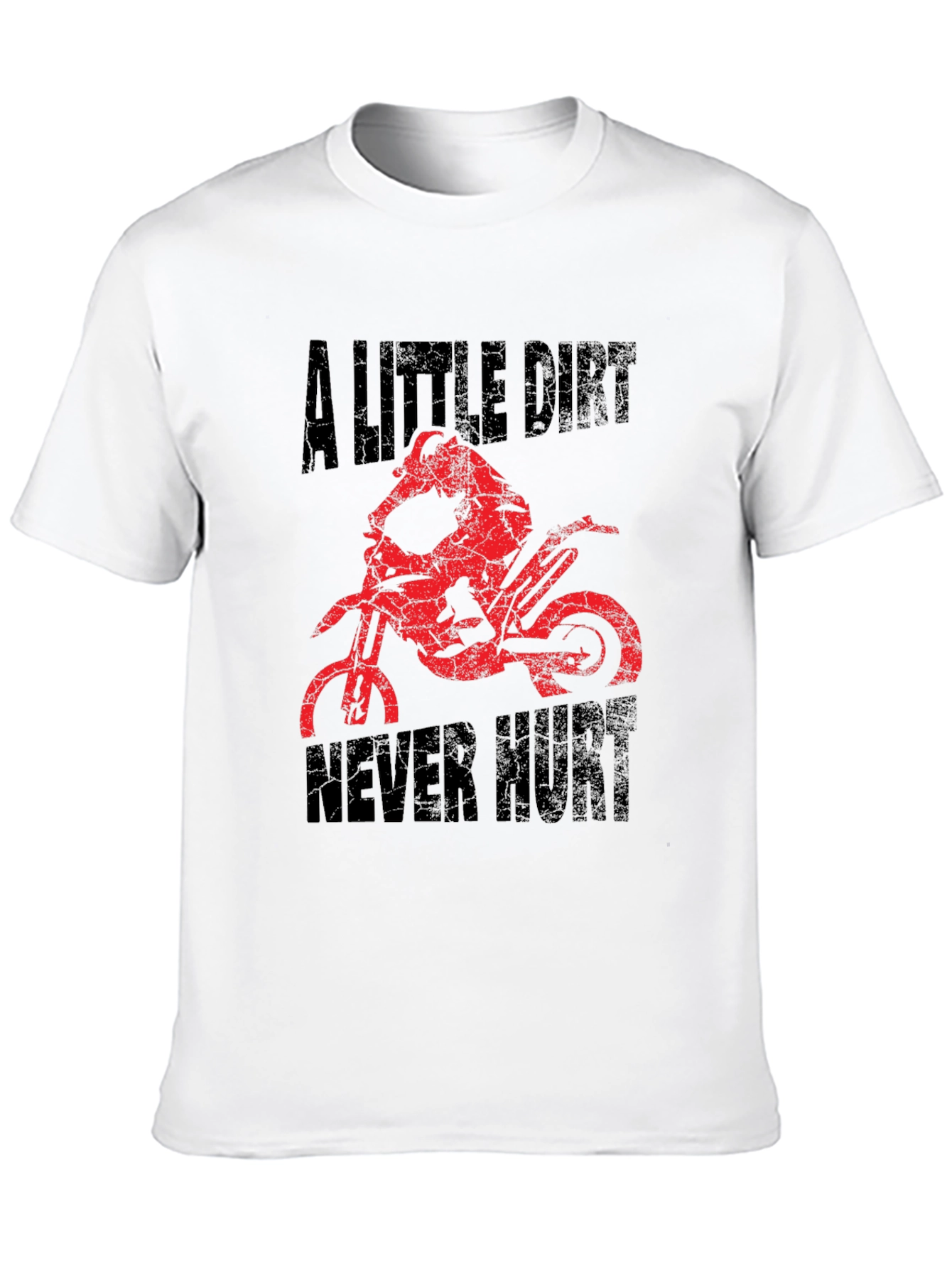 A Little Dirt Never Hurt Black Graphic T-Shirt