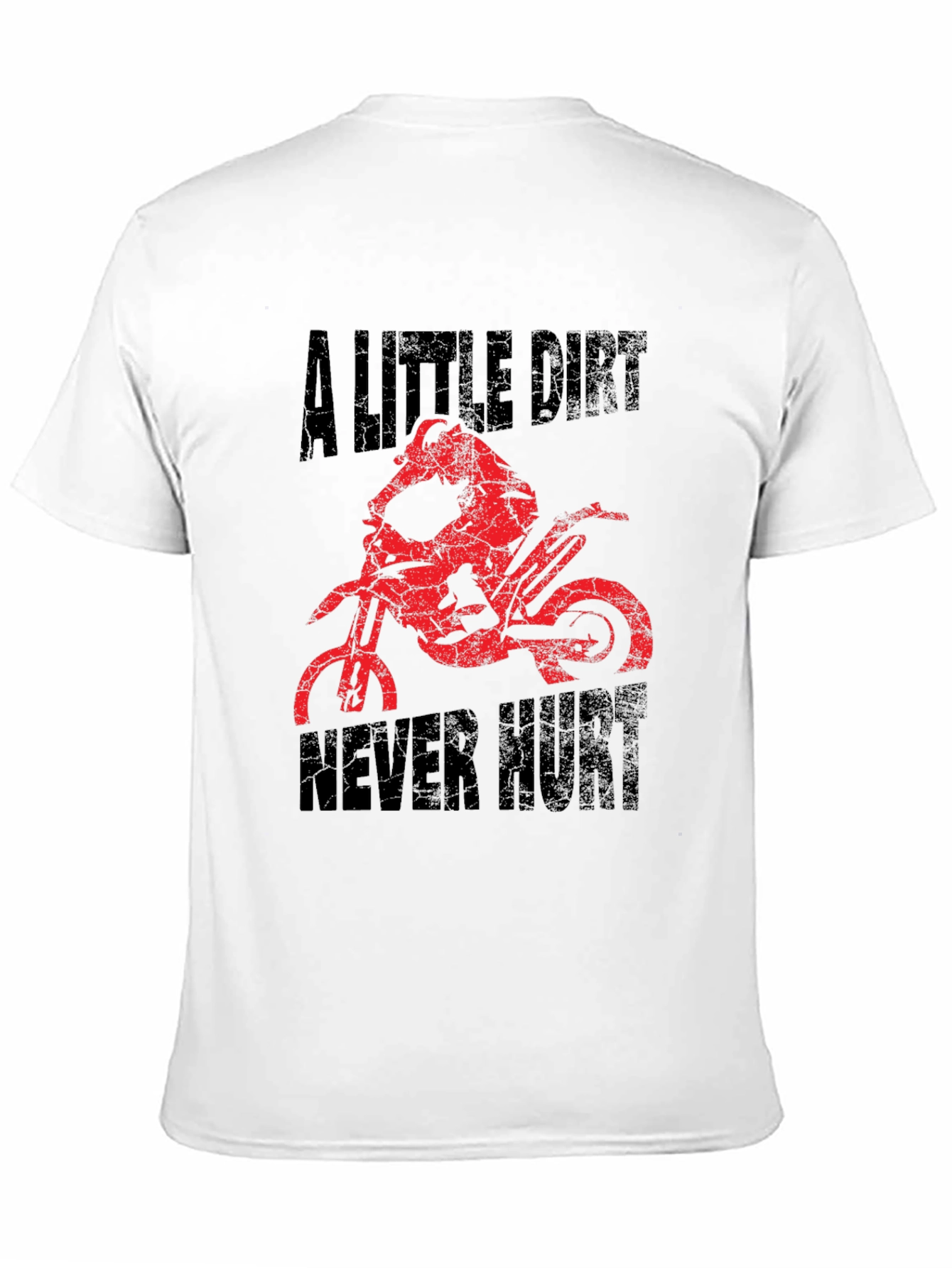 A Little Dirt Never Hurt Black Graphic T-Shirt