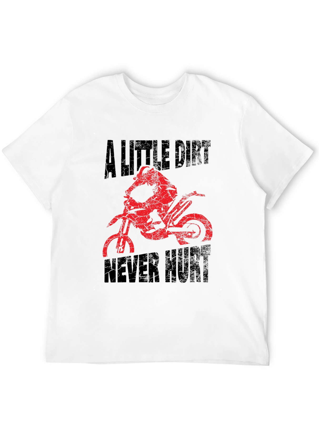 A Little Dirt Never Hurt Black Graphic T-Shirt