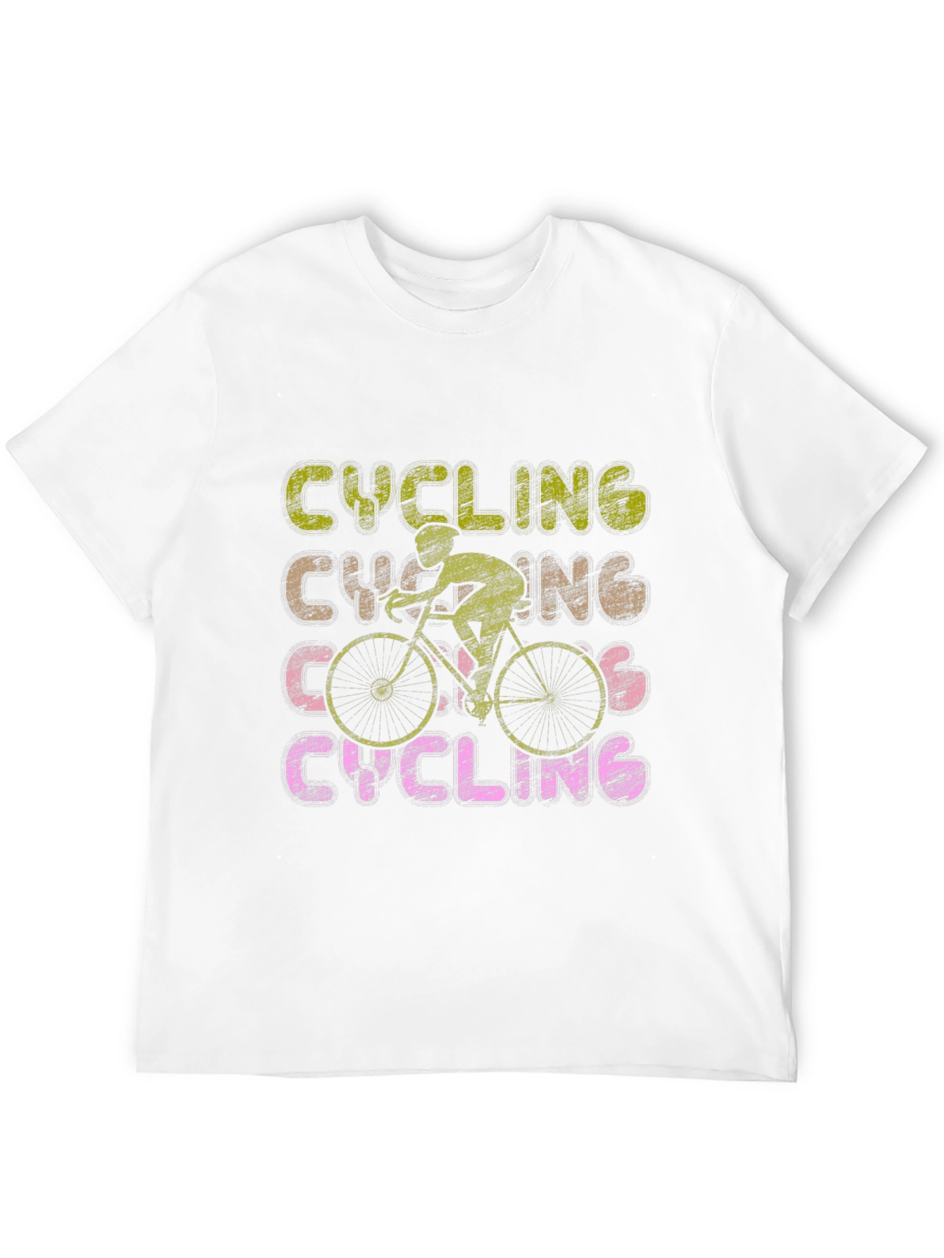 Cycling Graphic Tee - Retro Style