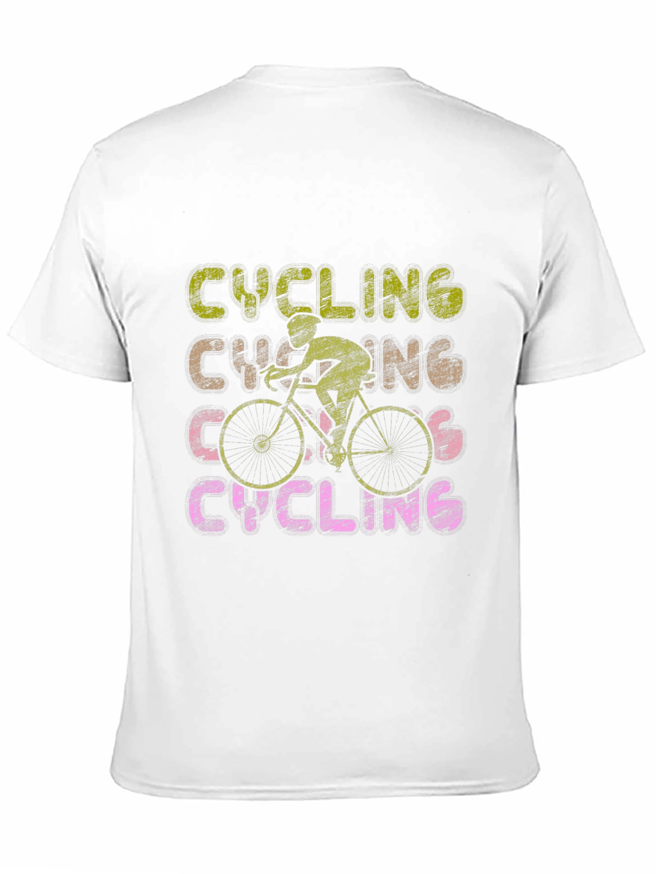 Cycling Graphic Tee - Retro Style