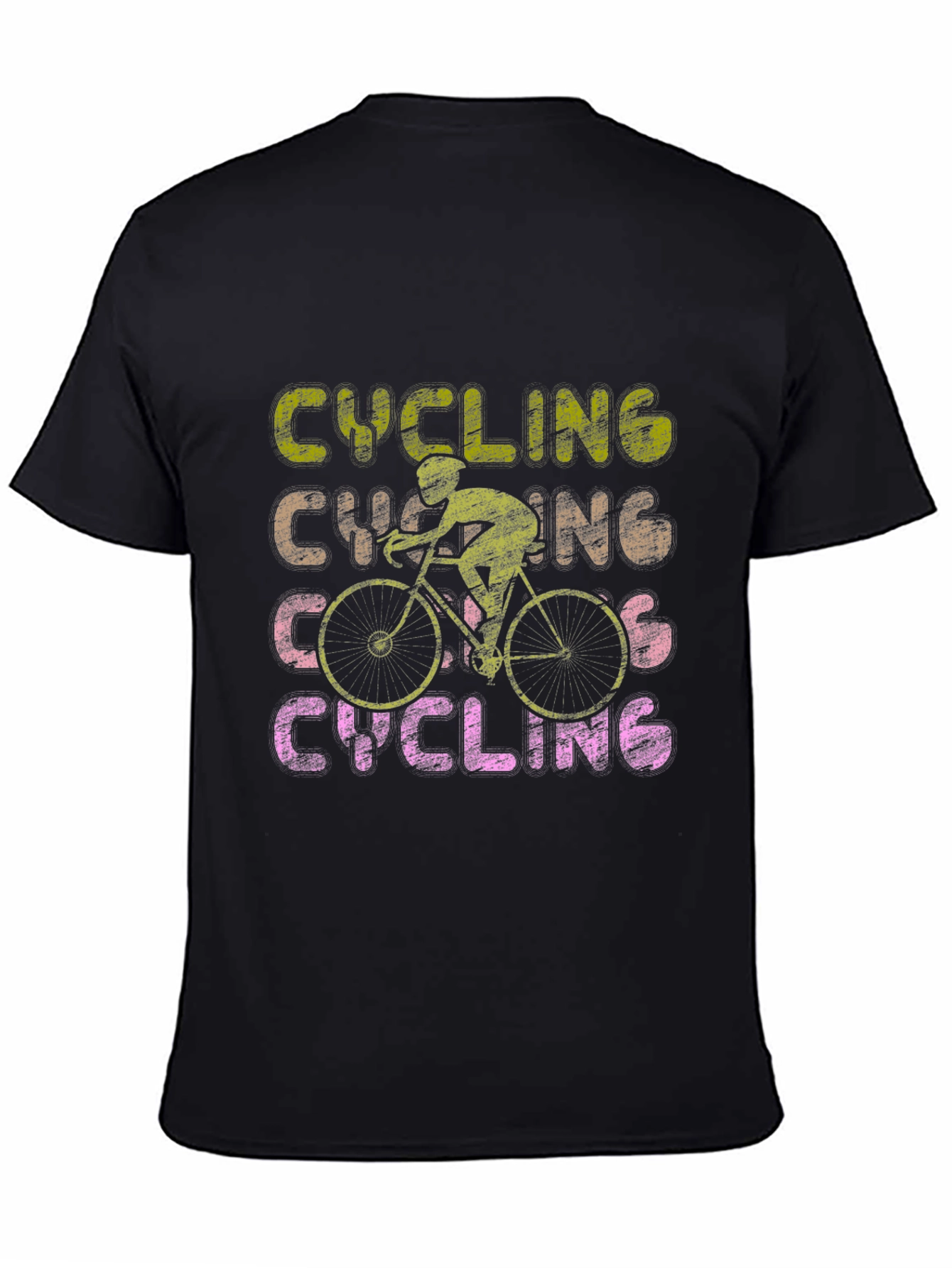 Cycling Graphic Tee - Retro Style