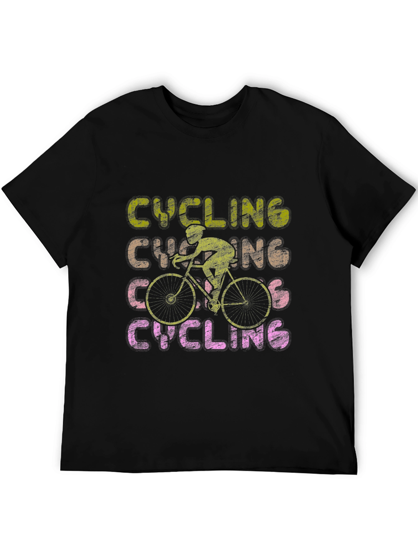Cycling Graphic Tee - Retro Style