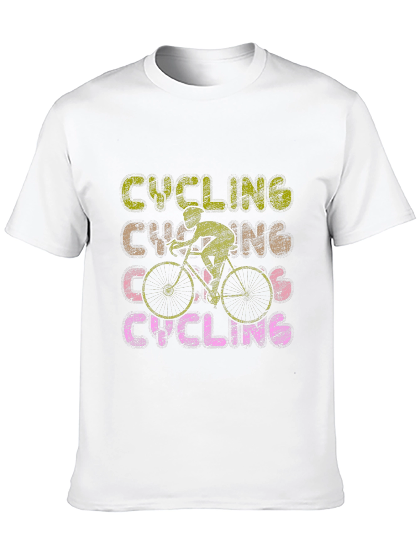 Cycling Graphic Tee - Retro Style