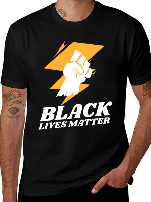 Black Lives Matter Graphic Tee - Fist & Lightning