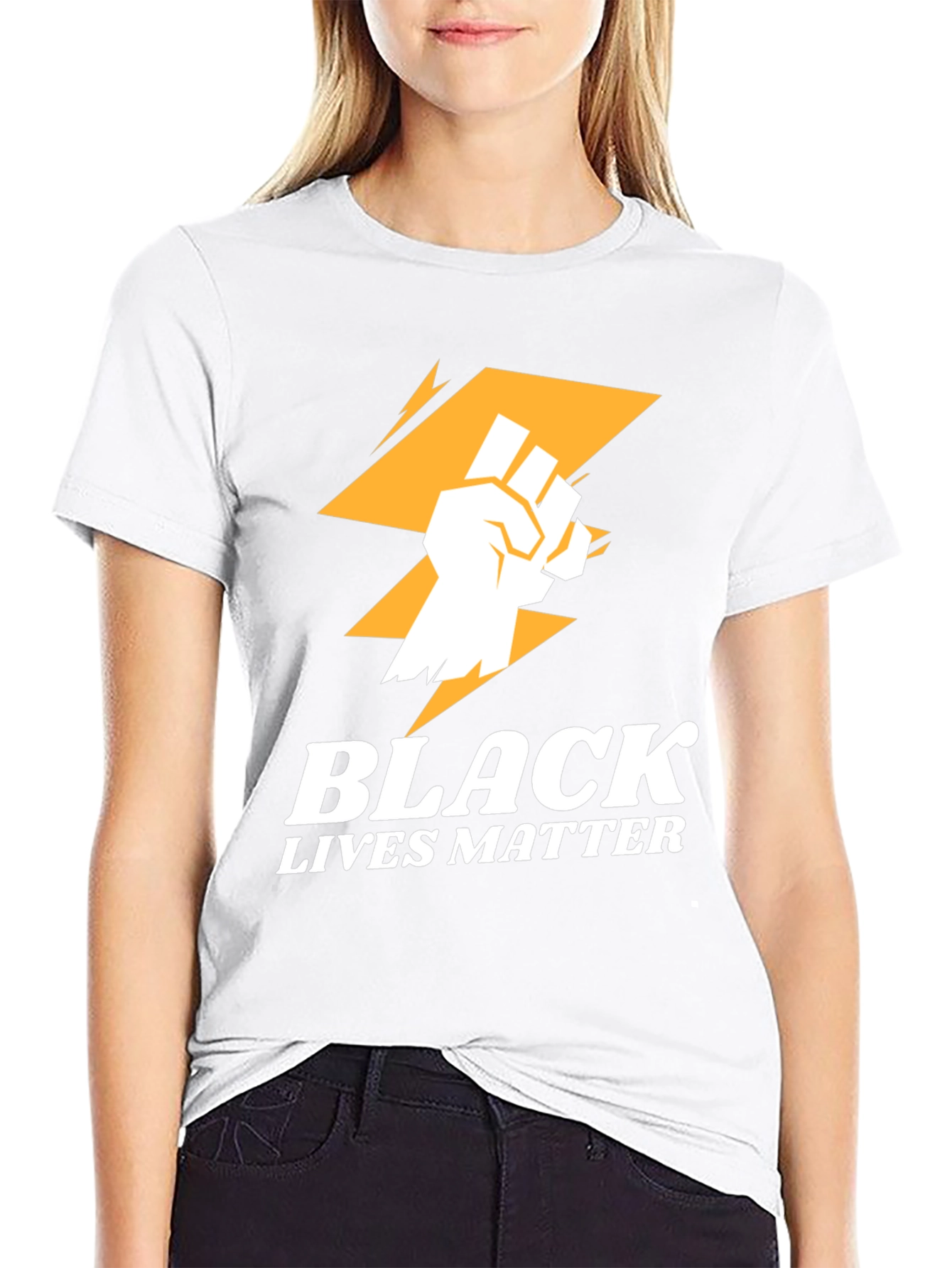 Black Lives Matter Graphic Tee - Fist & Lightning
