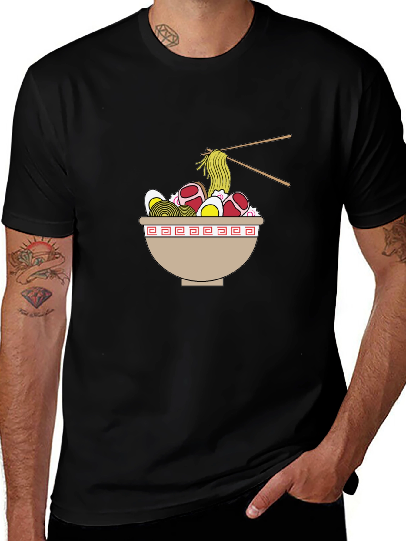 Ramen Bowl Graphic Tee - Unisex Casual T-Shirt