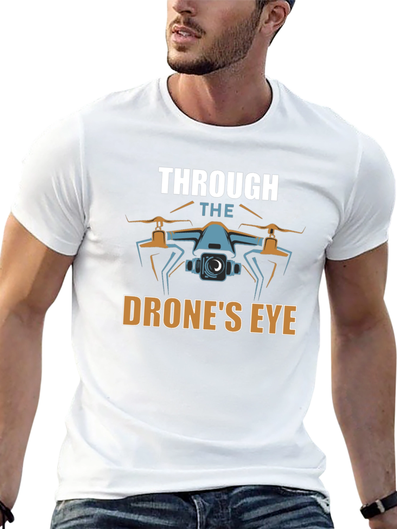 Through the Drones Eye Graphic T-Shirt