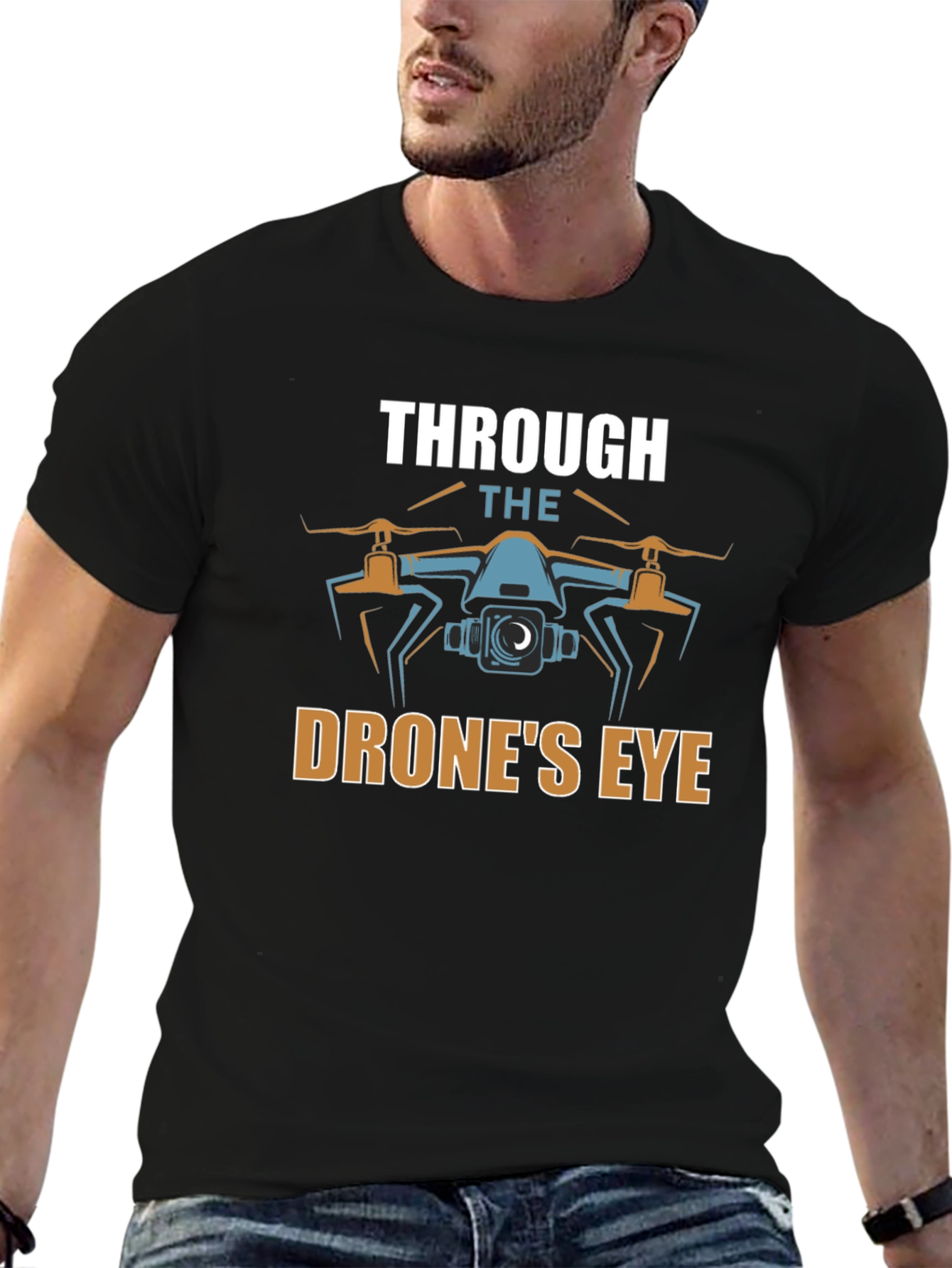Through the Drones Eye Graphic T-Shirt