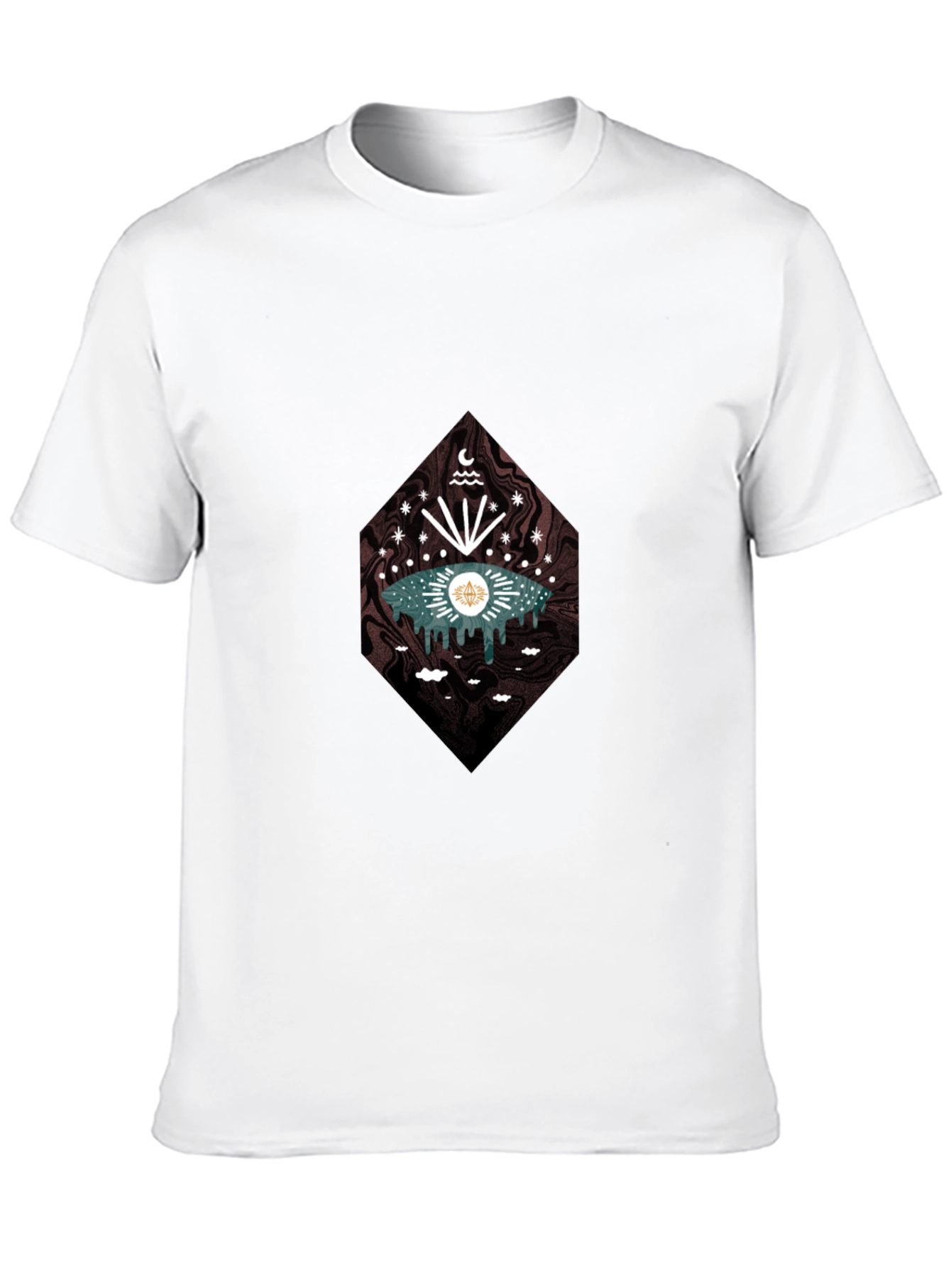 Eye Graphic T-Shirt Black Cotton Tee
