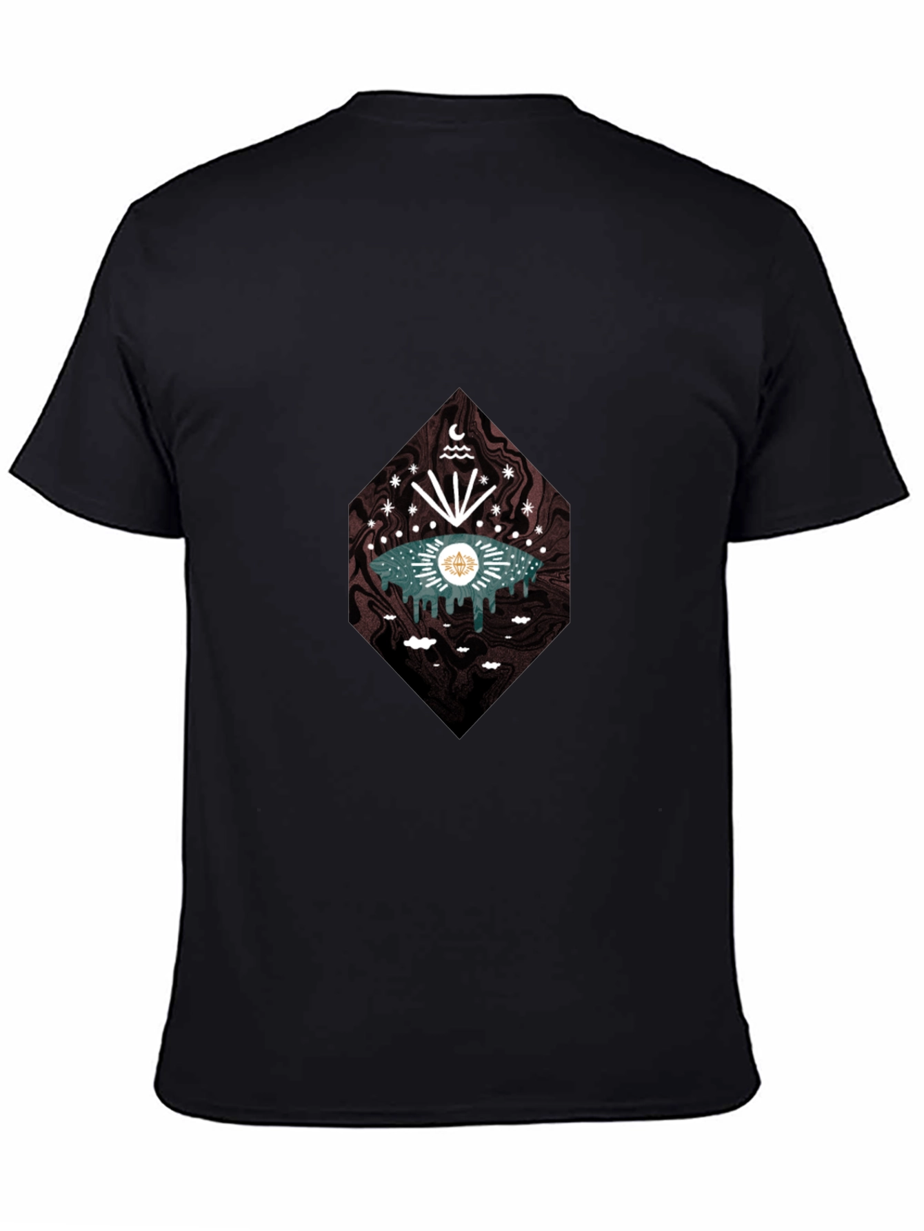 Eye Graphic T-Shirt Black Cotton Tee