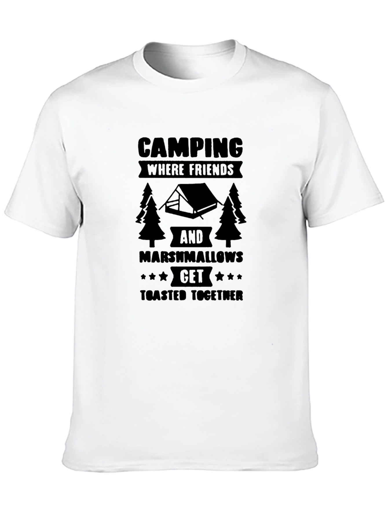 Camping Friends Marshmallows T-Shirt