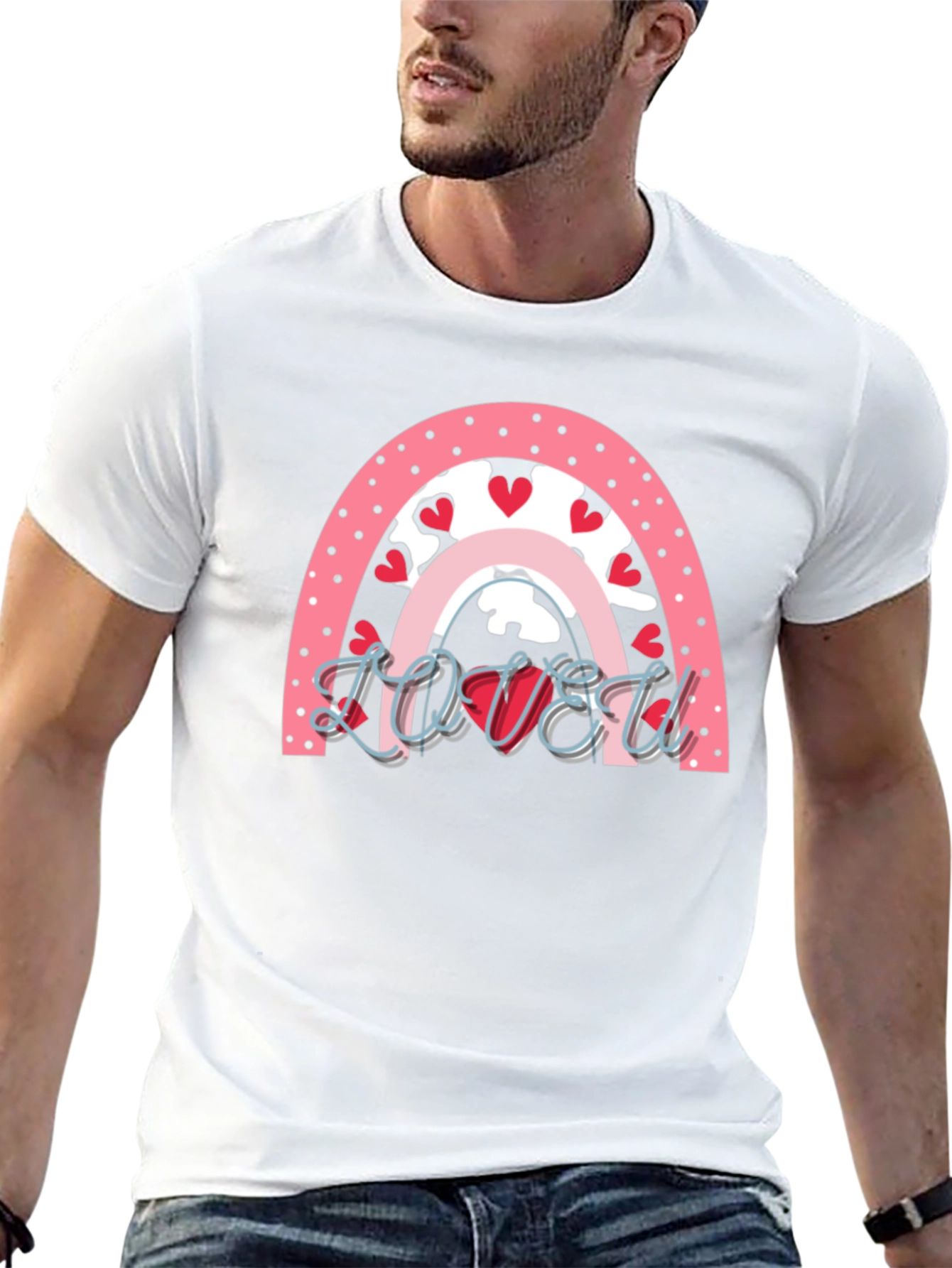 Loved Valentines Day Rainbow Shirt