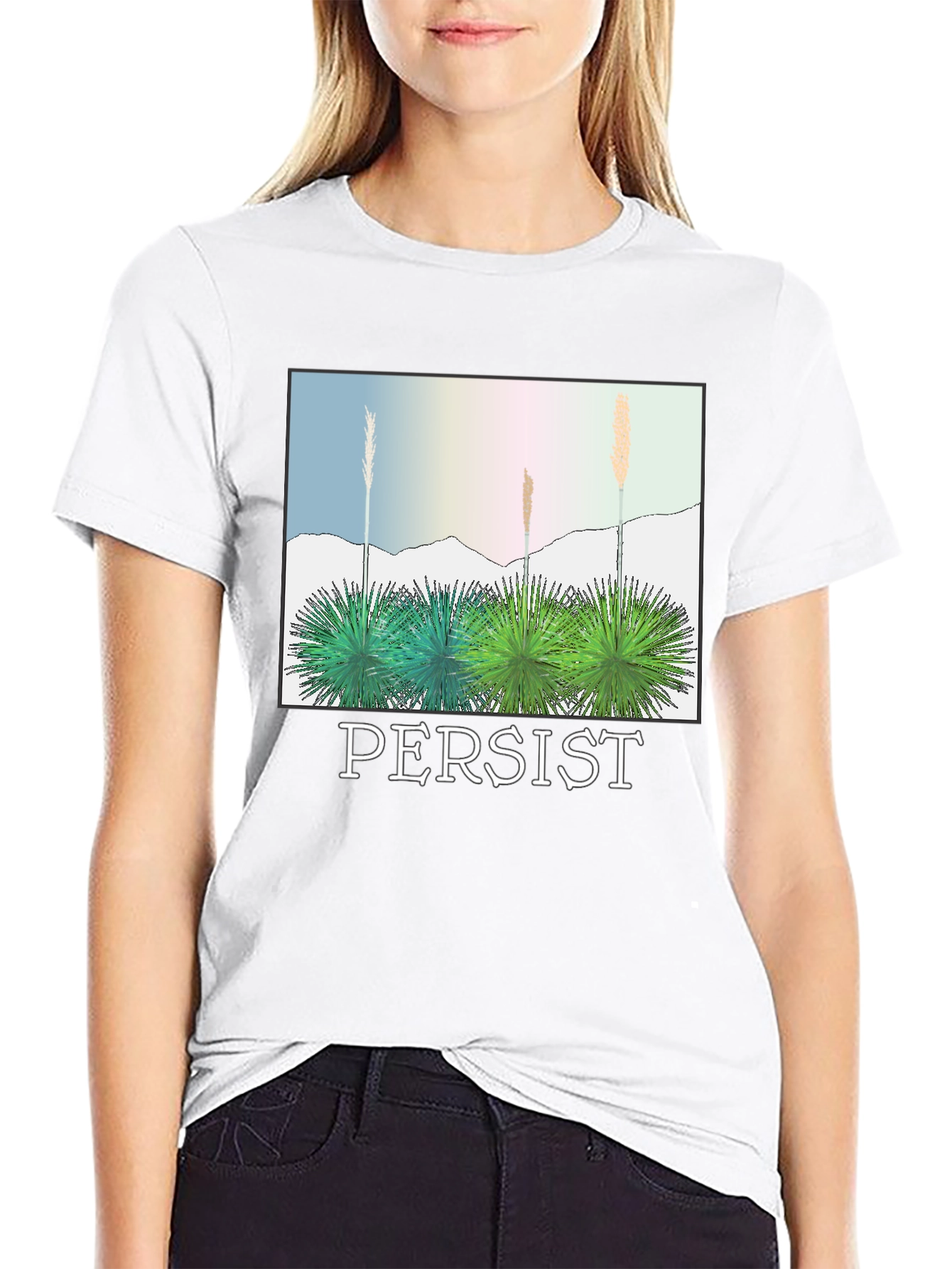 Persist Graphic T-Shirt - Desert Landscape Tee