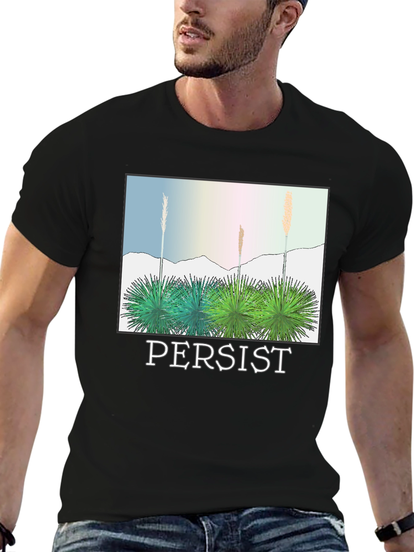 Persist Graphic T-Shirt - Desert Landscape Tee