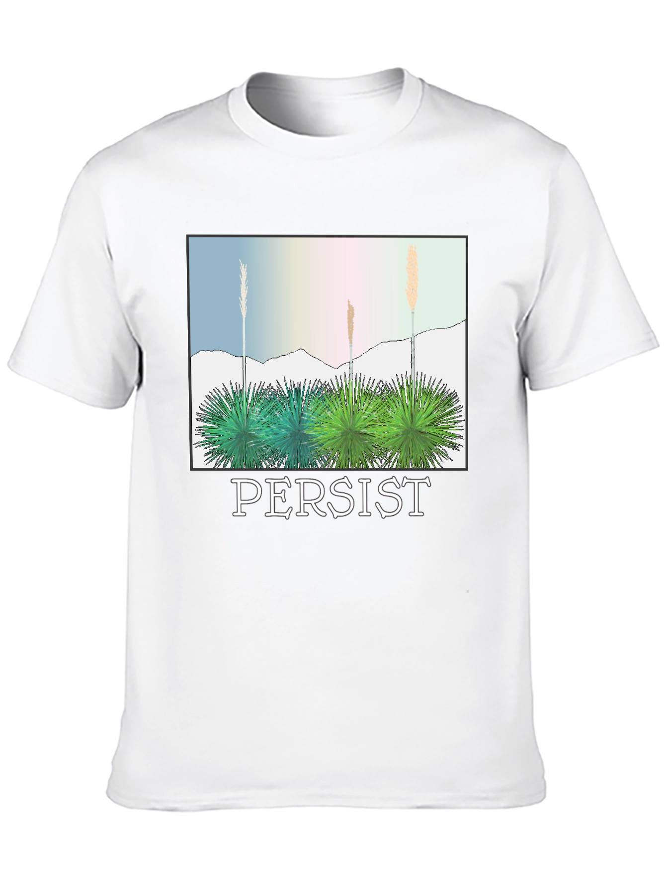 Persist Graphic T-Shirt - Desert Landscape Tee