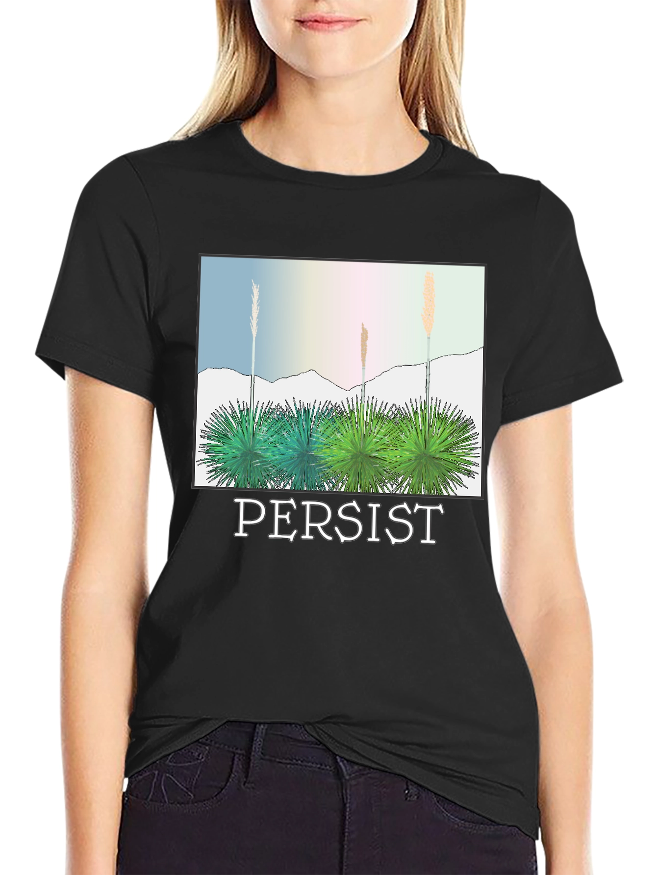 Persist Graphic T-Shirt - Desert Landscape Tee