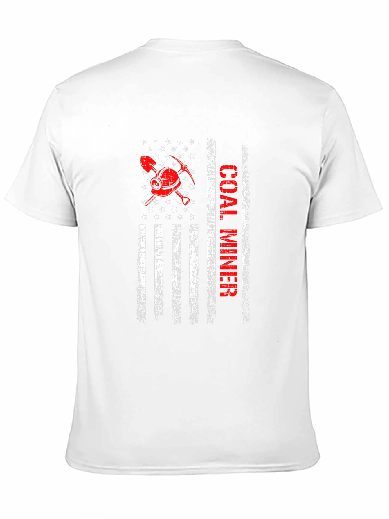 Coal Miner American Flag Graphic Tee