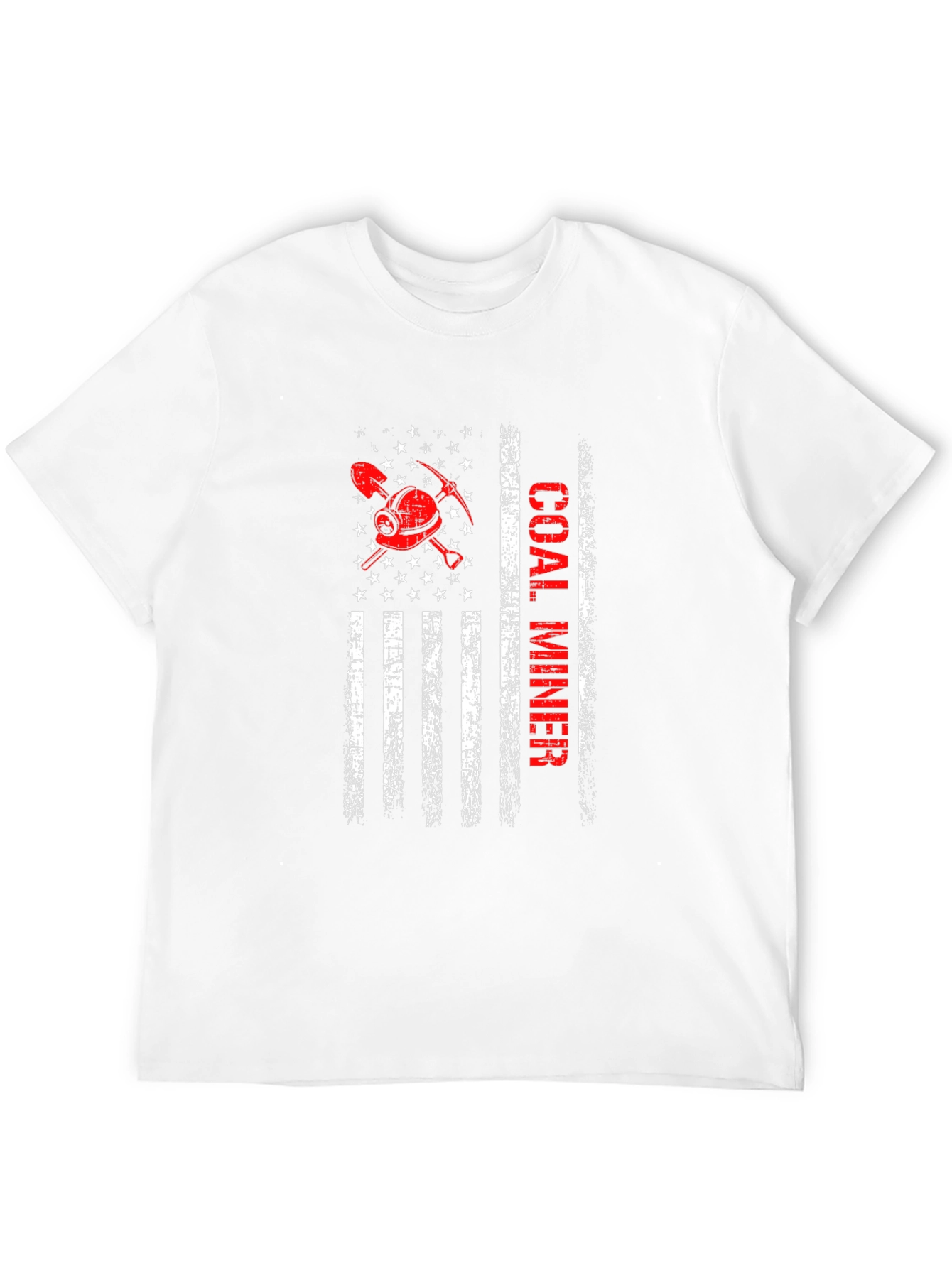 Coal Miner American Flag Graphic Tee