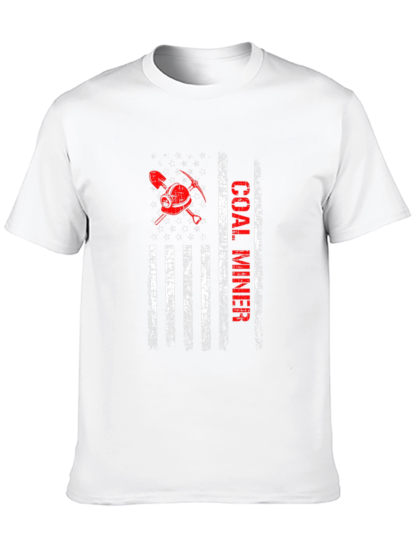Coal Miner American Flag Graphic Tee