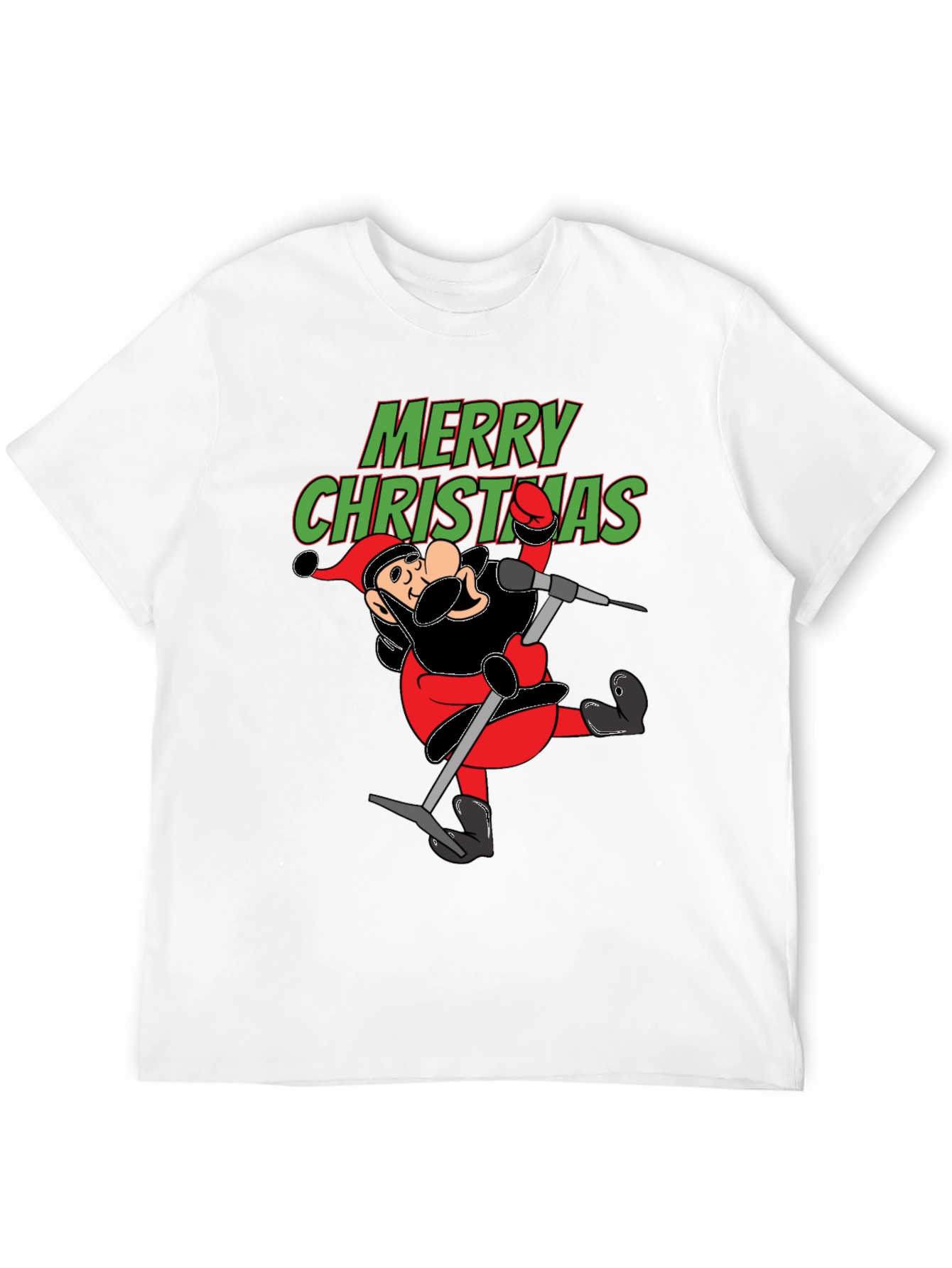 Merry Christmas Cartoon Santa T-Shirt