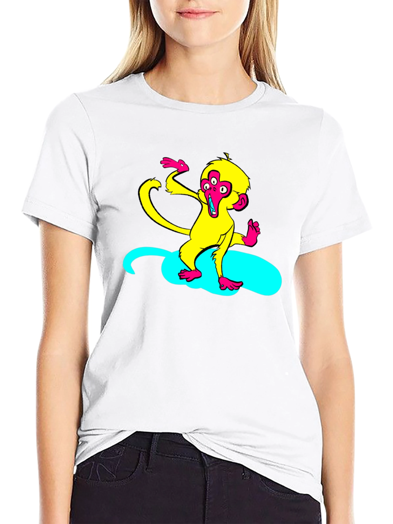 Funky Monkey Graphic T-Shirt - Black