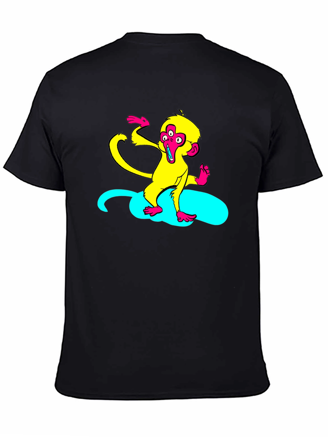 Funky Monkey Graphic T-Shirt - Black