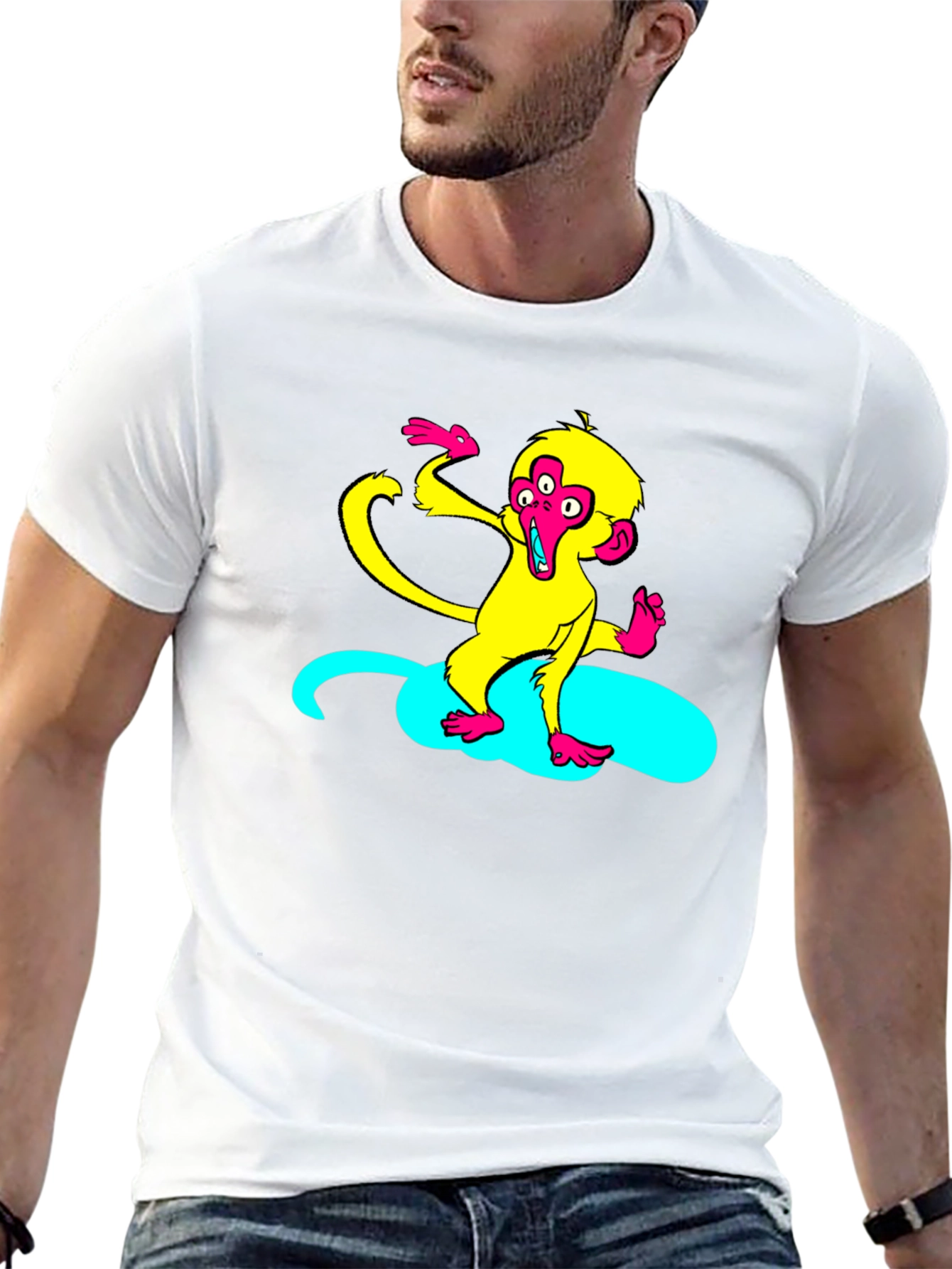 Funky Monkey Graphic T-Shirt - Black