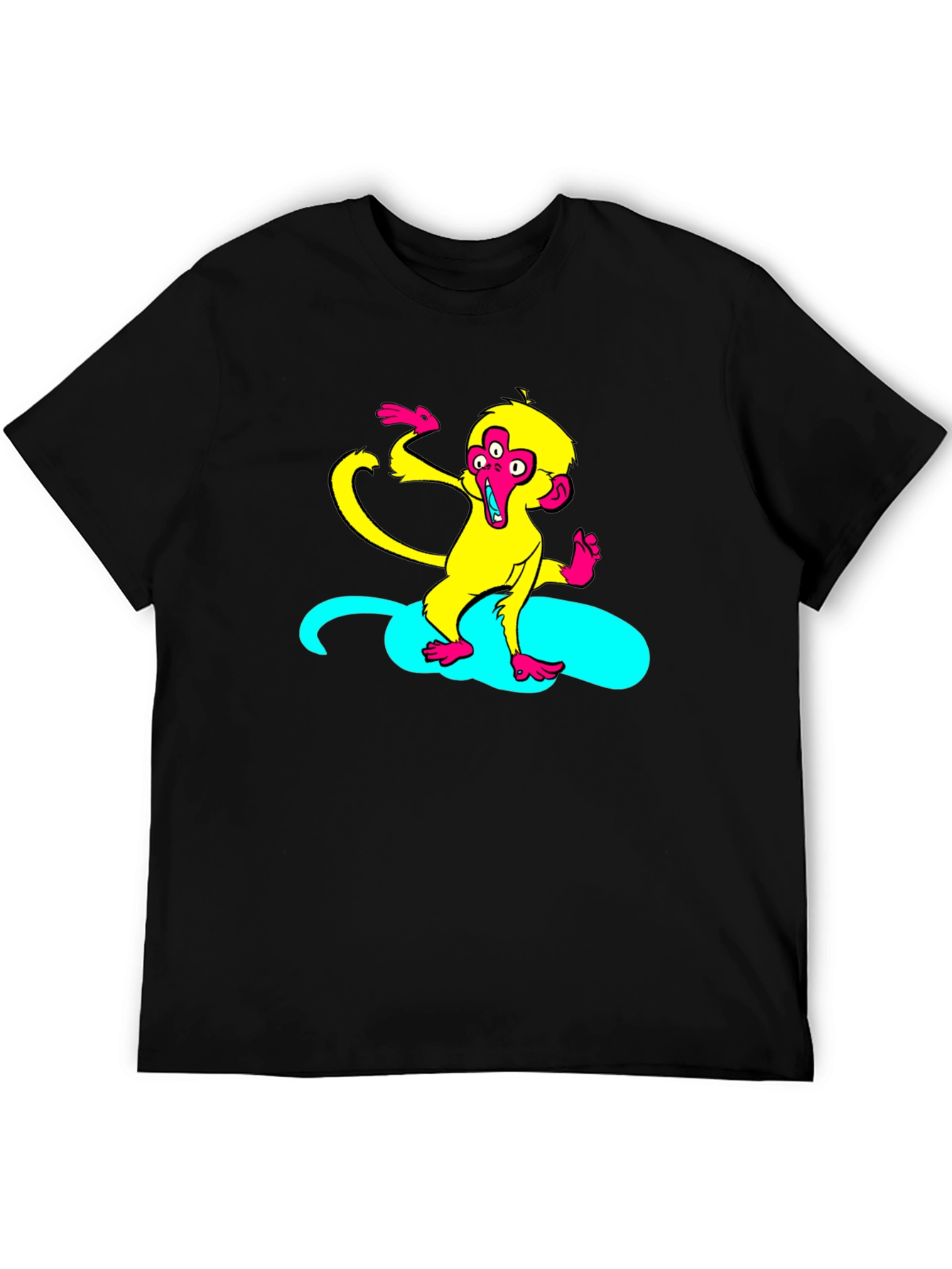 Funky Monkey Graphic T-Shirt - Black