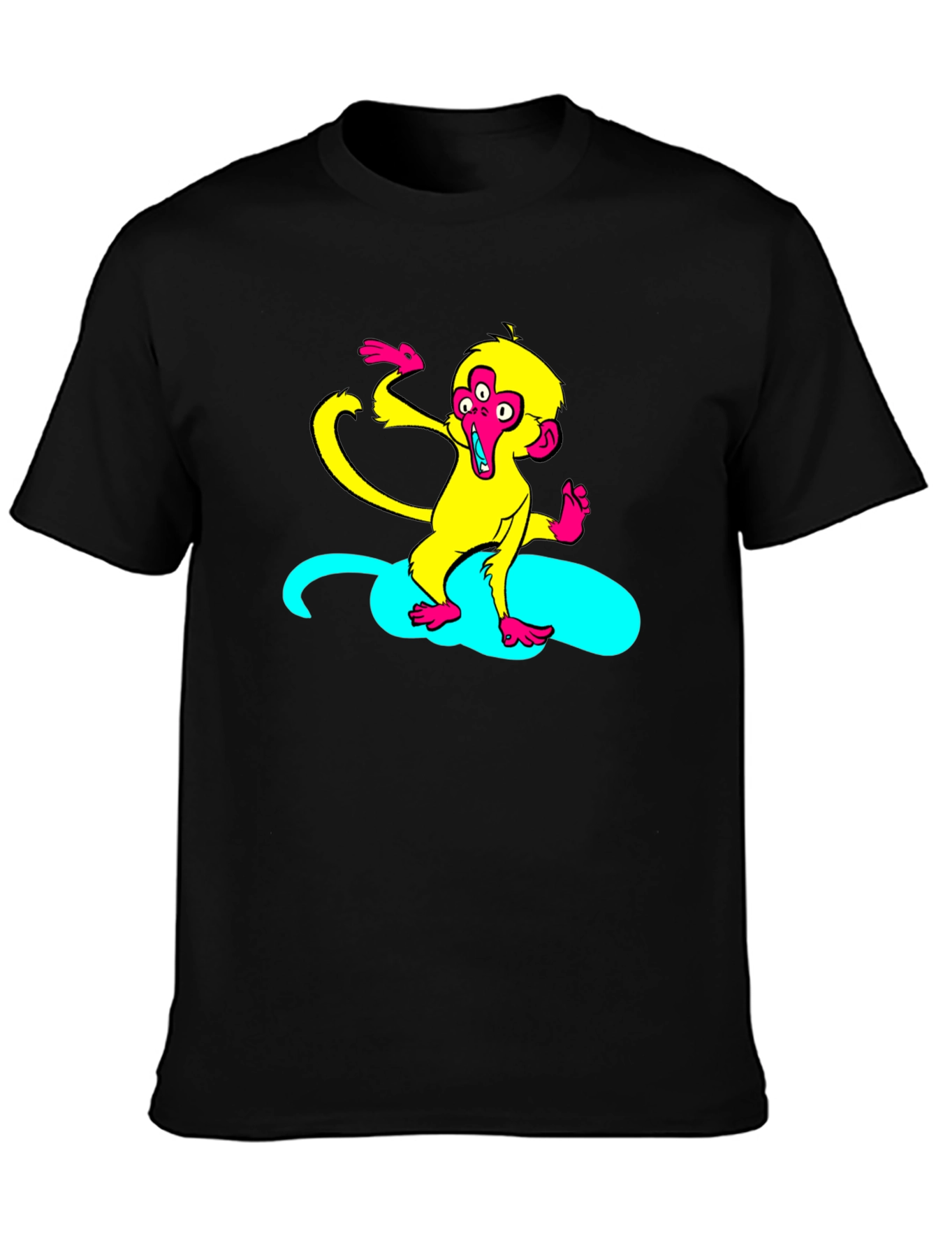 Funky Monkey Graphic T-Shirt - Black