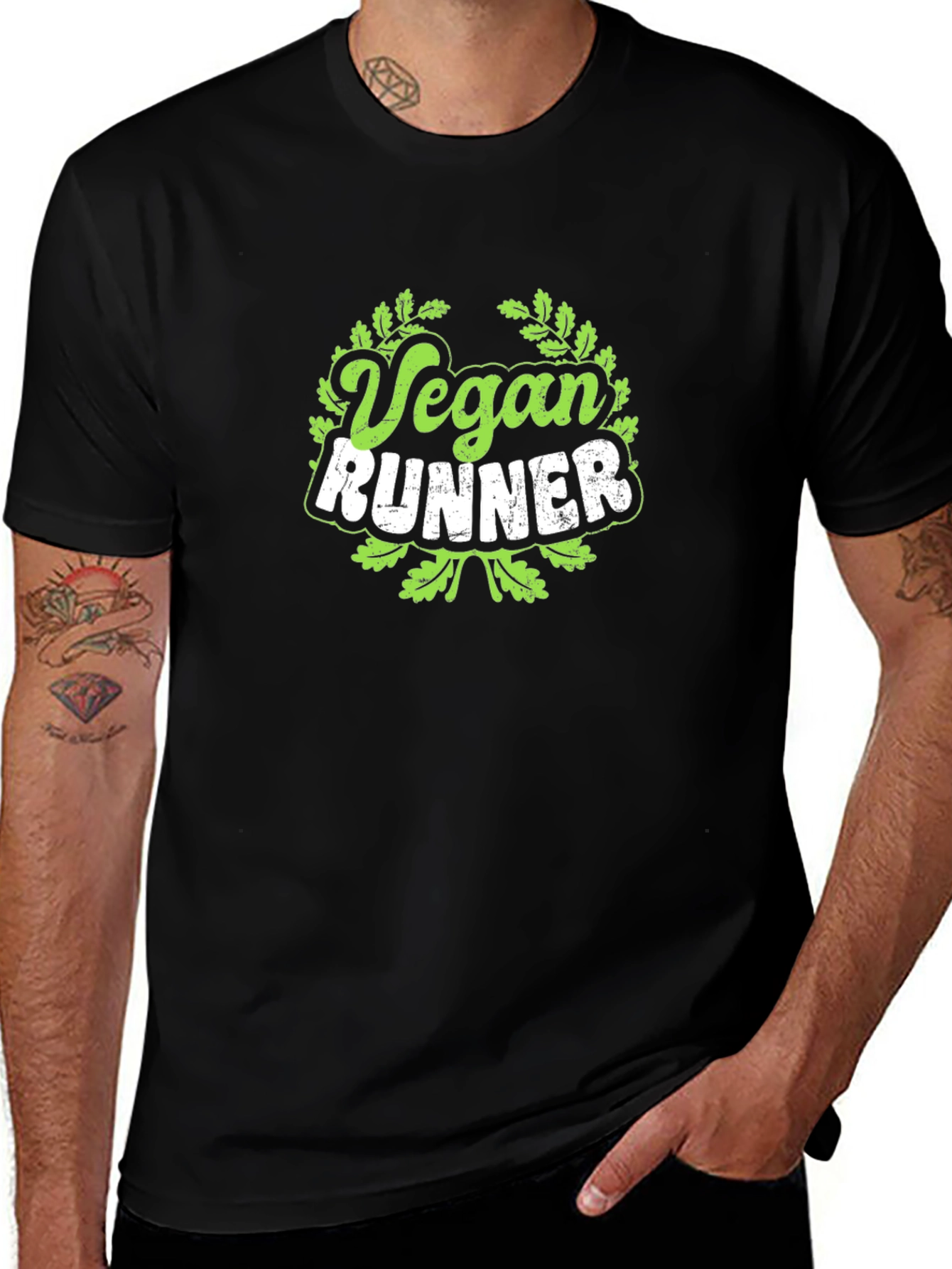 Vegan Runner Graphic T-Shirt
