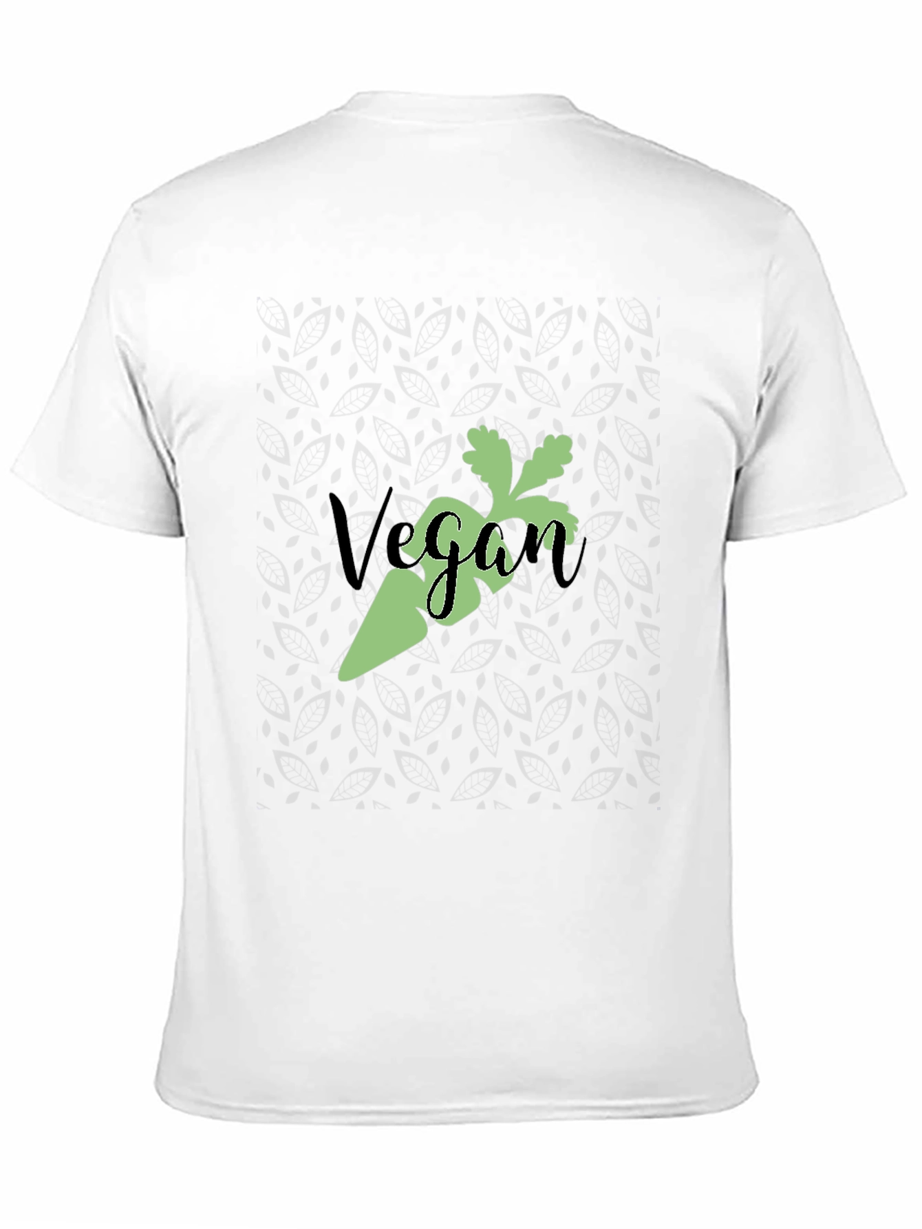 Vegan Carrot Graphic Tee - Black Soft Cotton