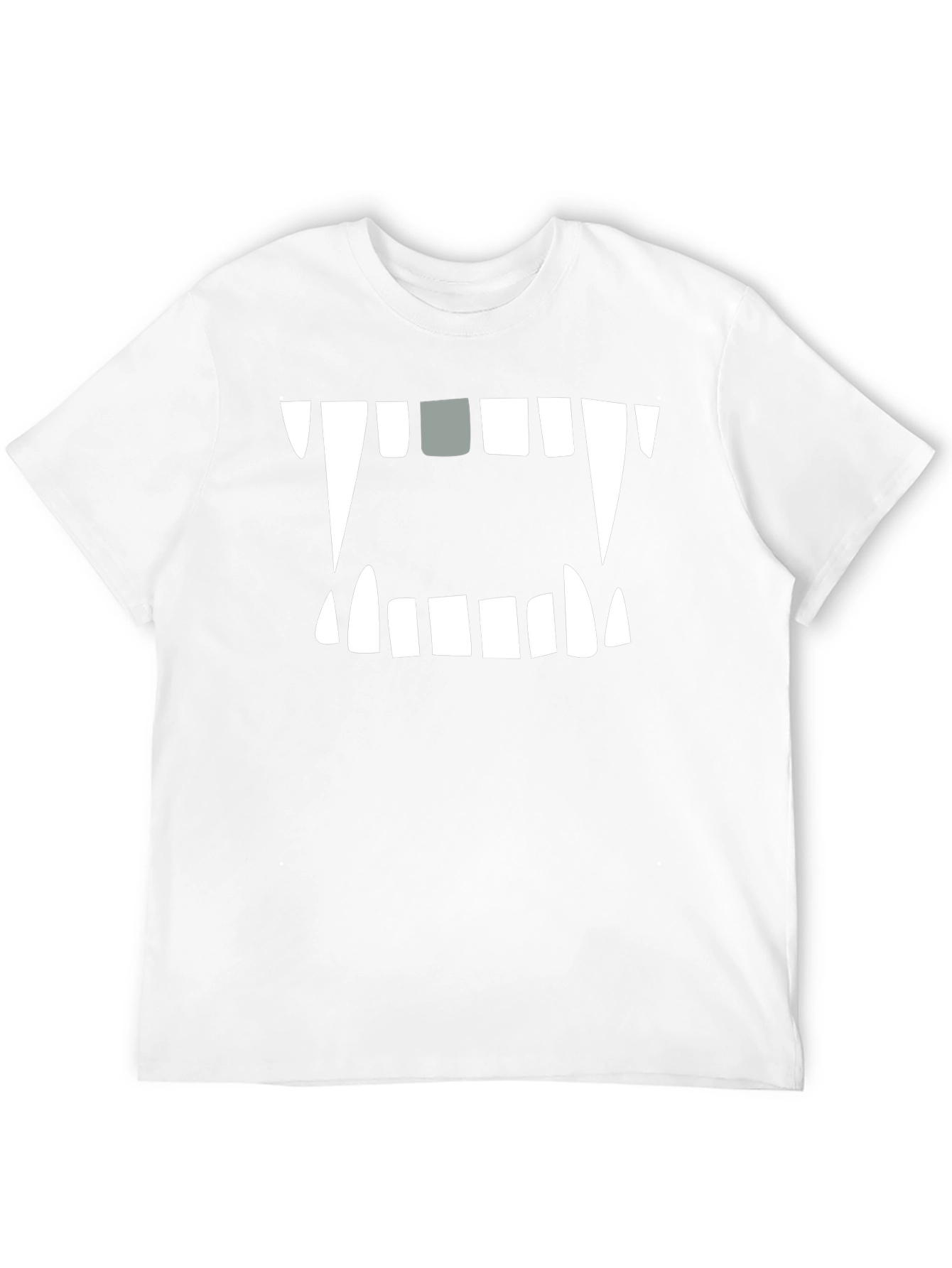 Monster Mouth Graphic Tee - Black Cotton Blend