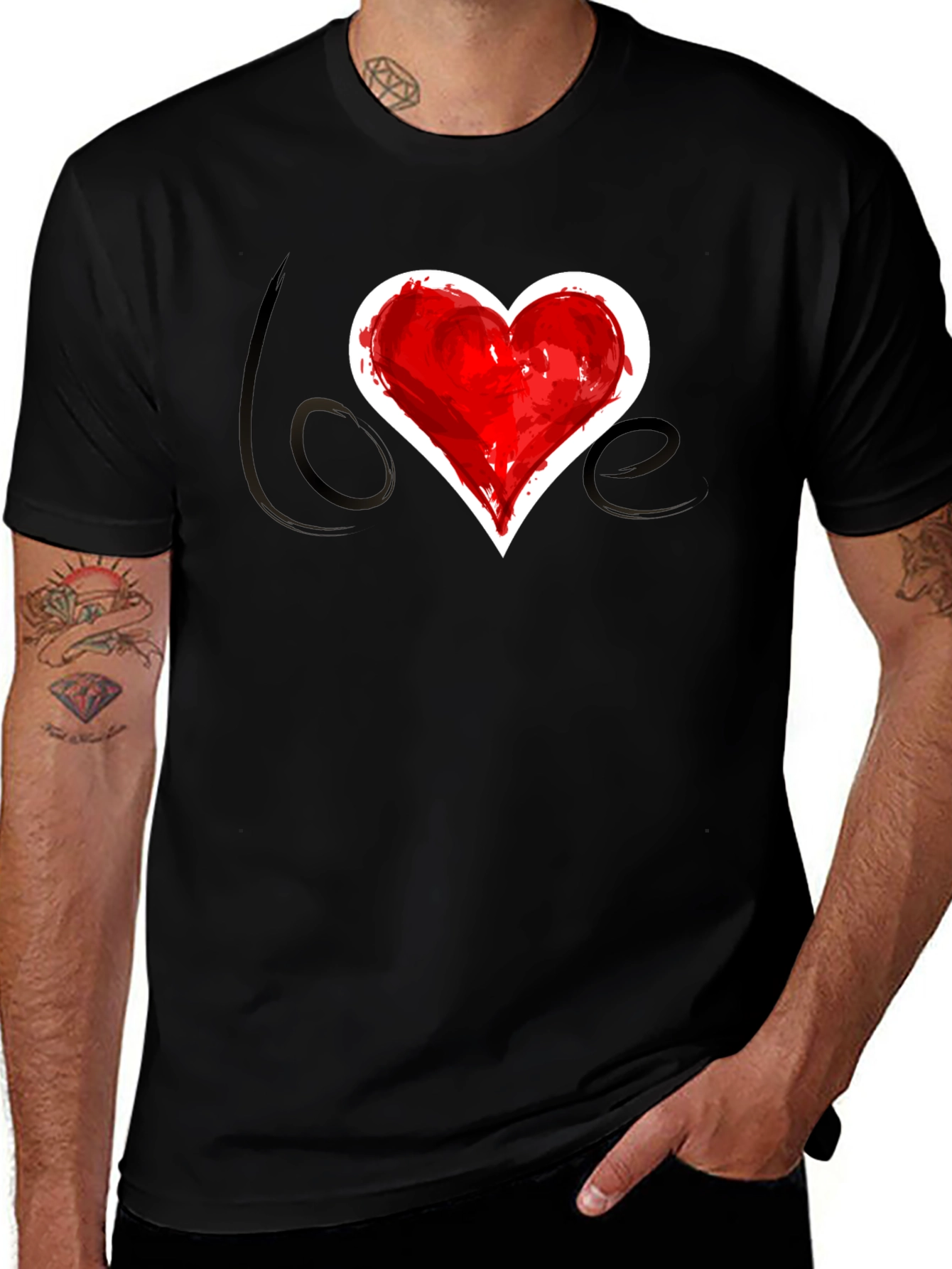 Love Heart T-Shirt - Stylish Graphic Tee