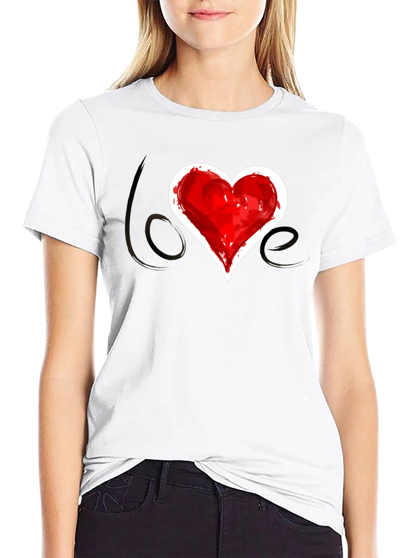 Love Heart T-Shirt - Stylish Graphic Tee