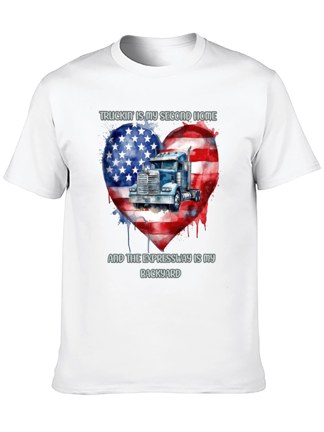 Truckin Home T-Shirt - American Pride