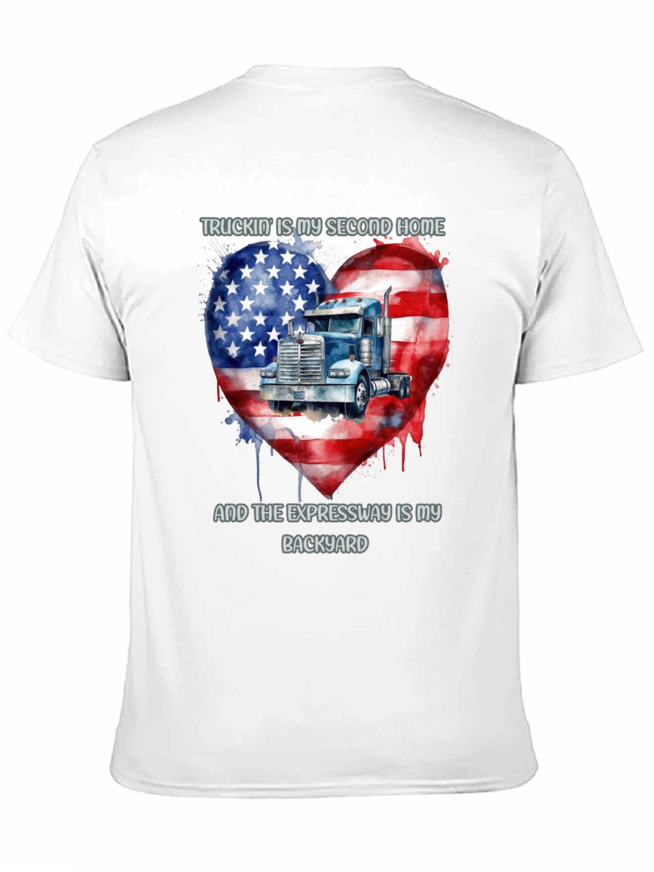 Truckin Home T-Shirt - American Pride