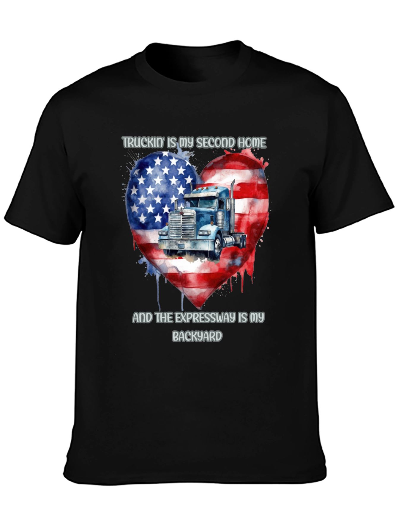 Truckin Home T-Shirt - American Pride